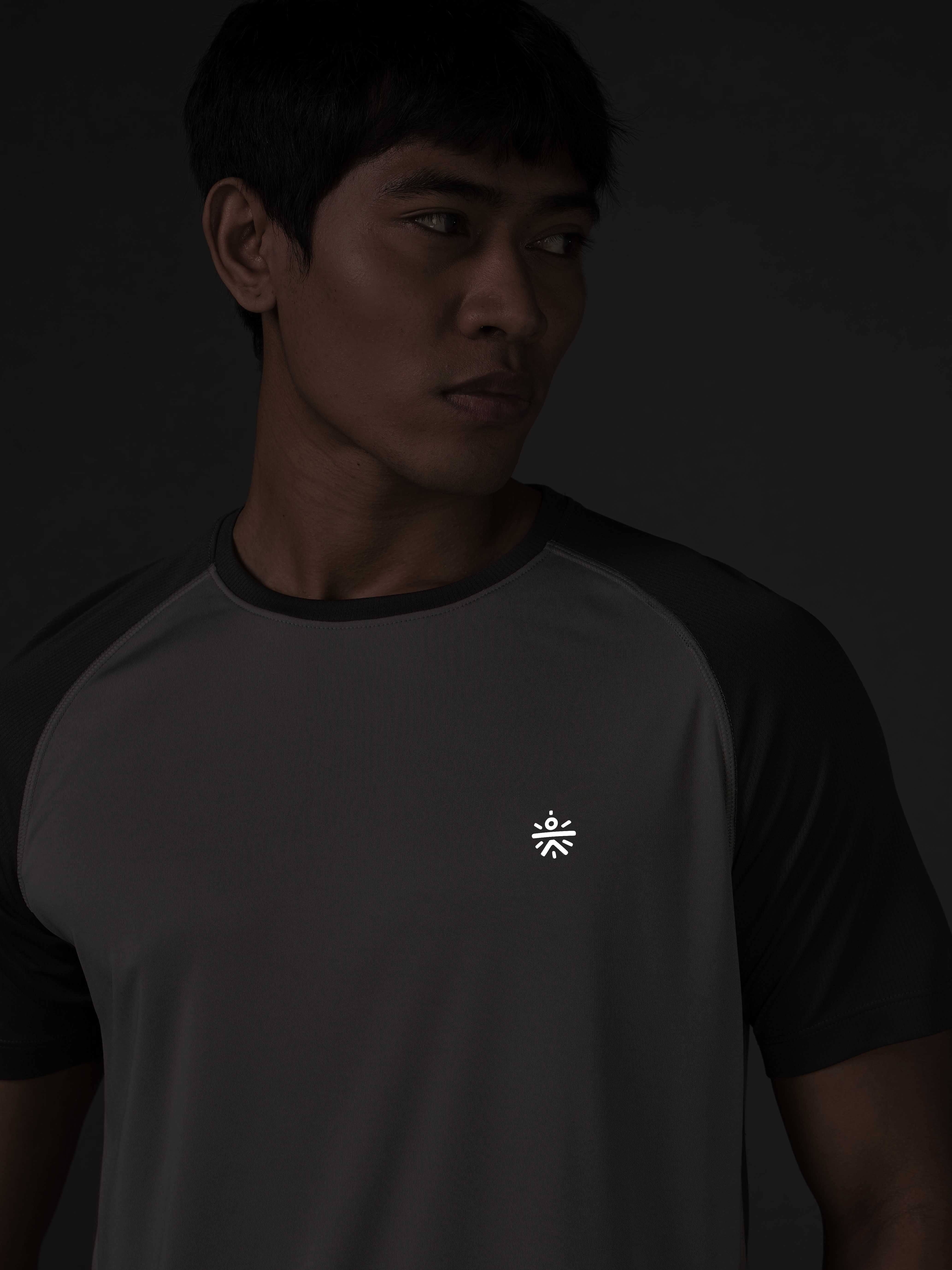 Men's Warm-Up Grey Running T-shirt