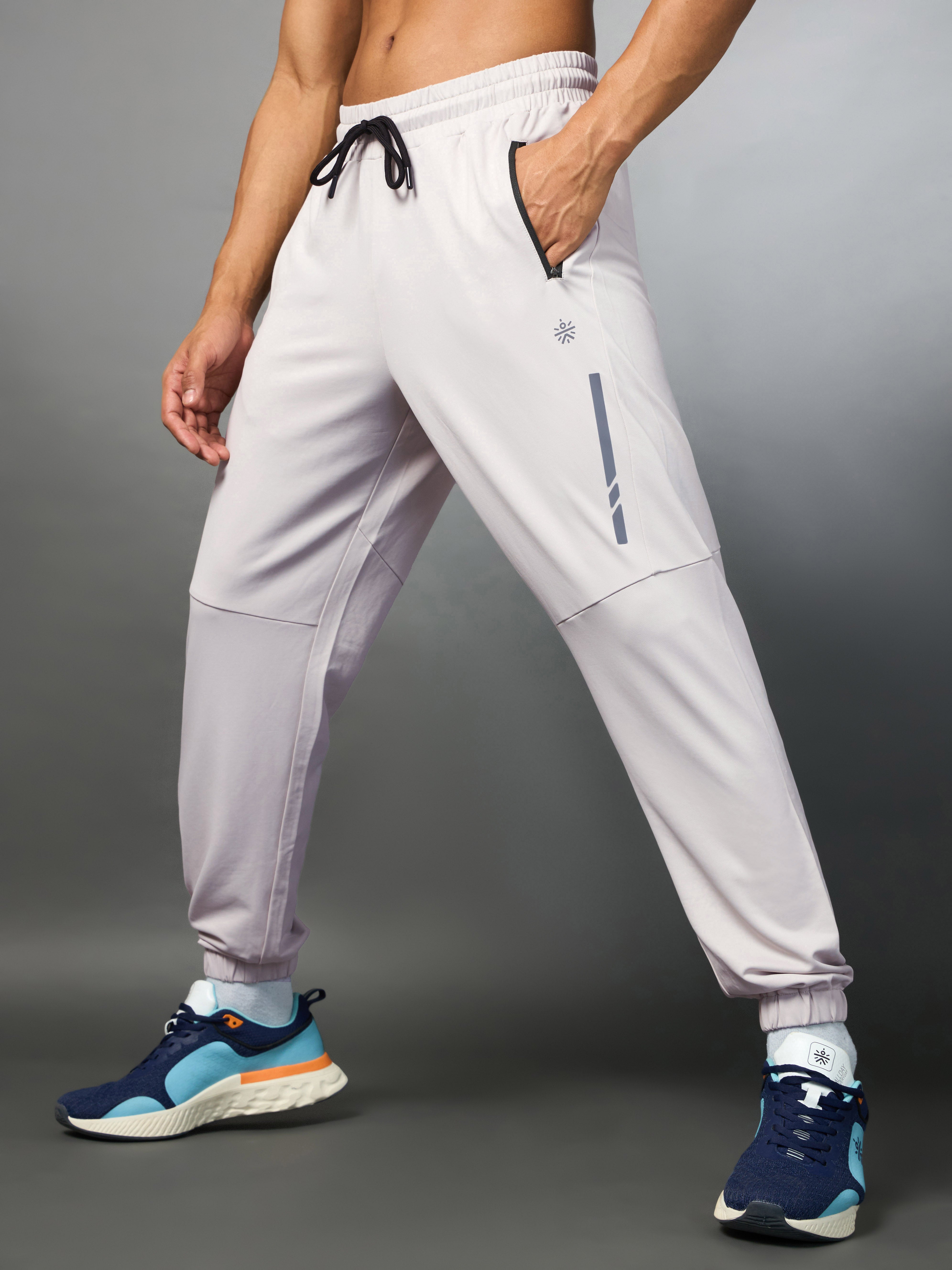 Men's Run Extra Mile Beige Joggers