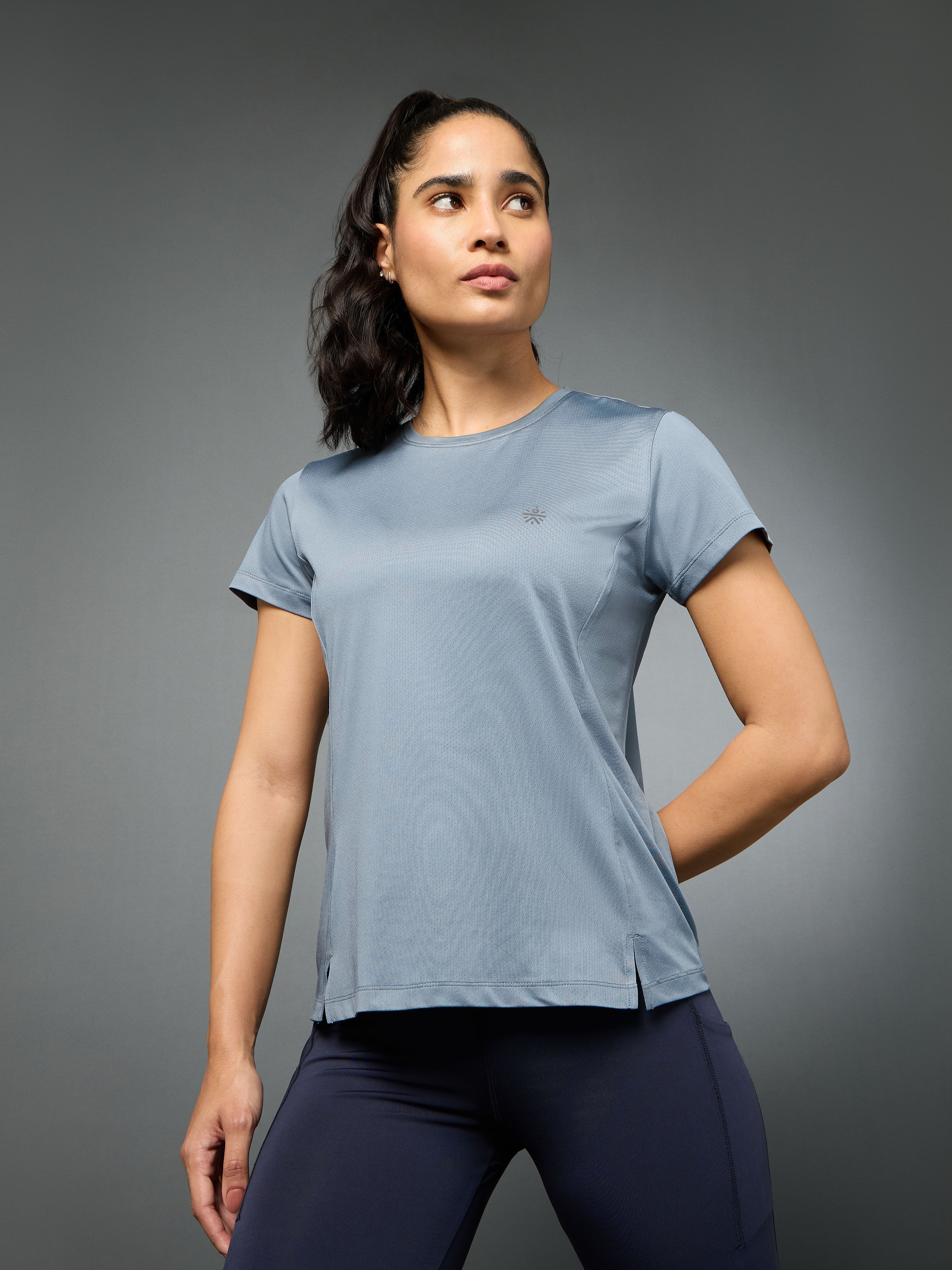 Women's Teal Move Forward Running T-shirt