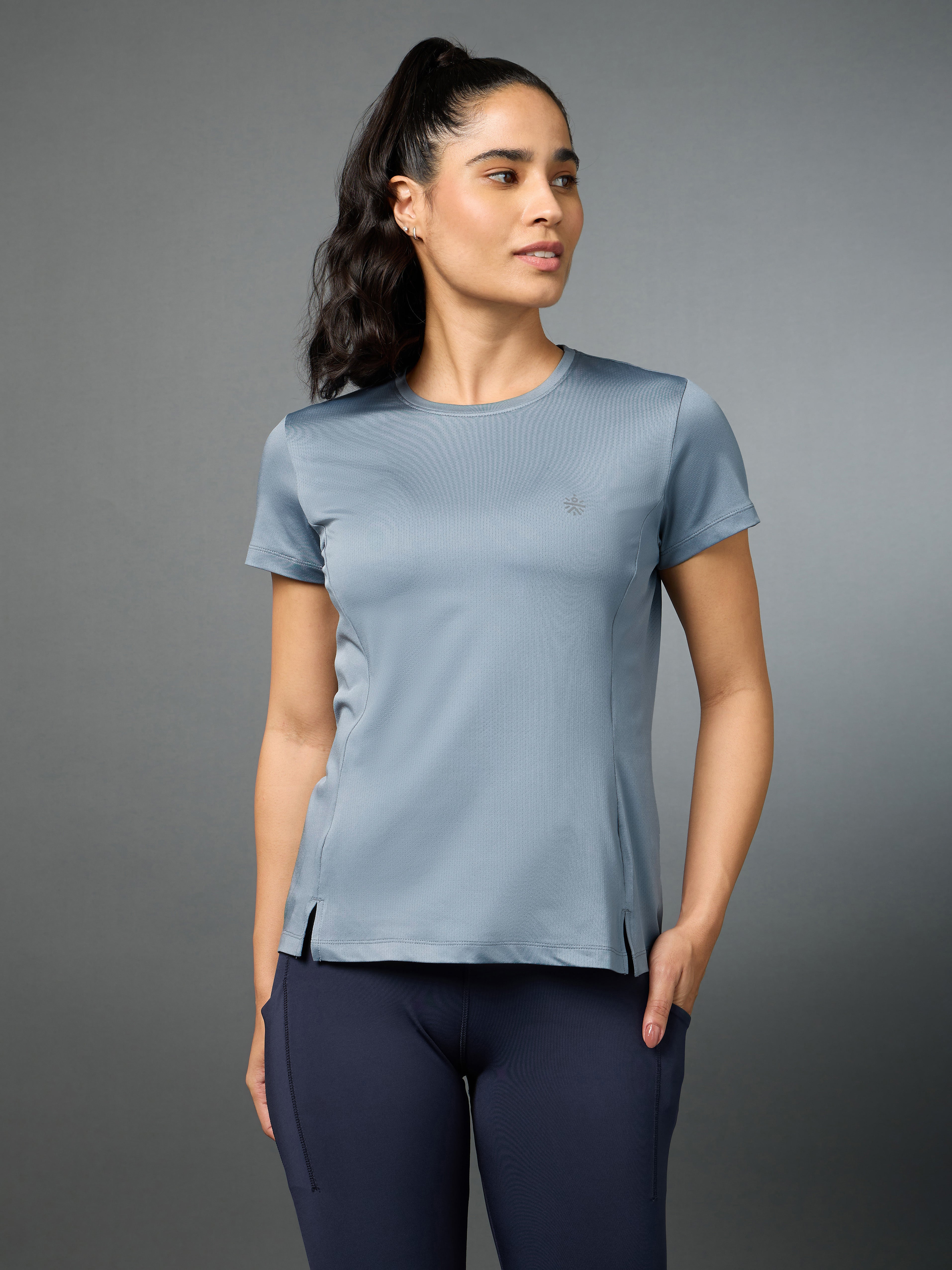 Women's Teal Move Forward Running T-shirt