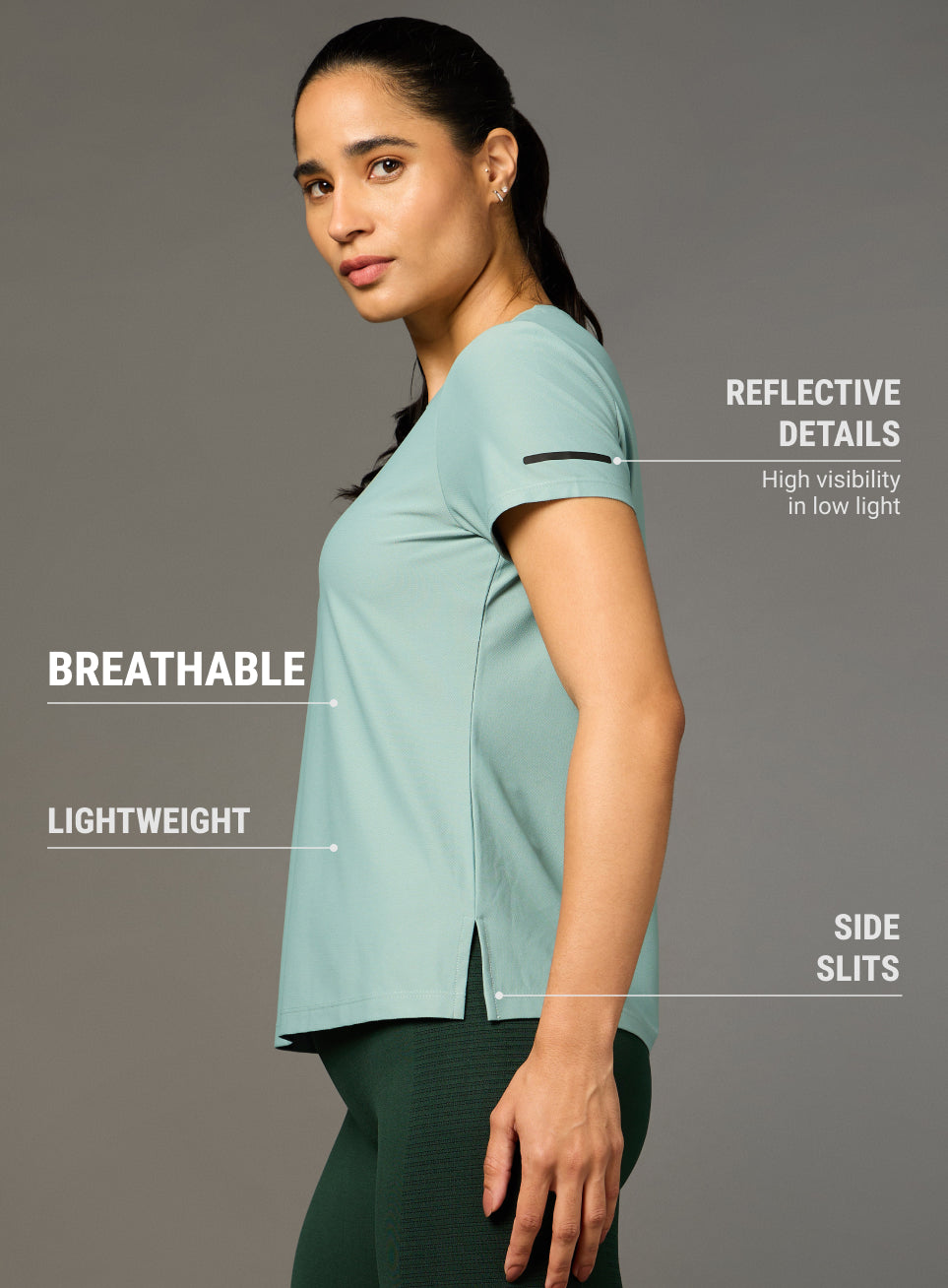 Women's Move Forward Green T-shirt