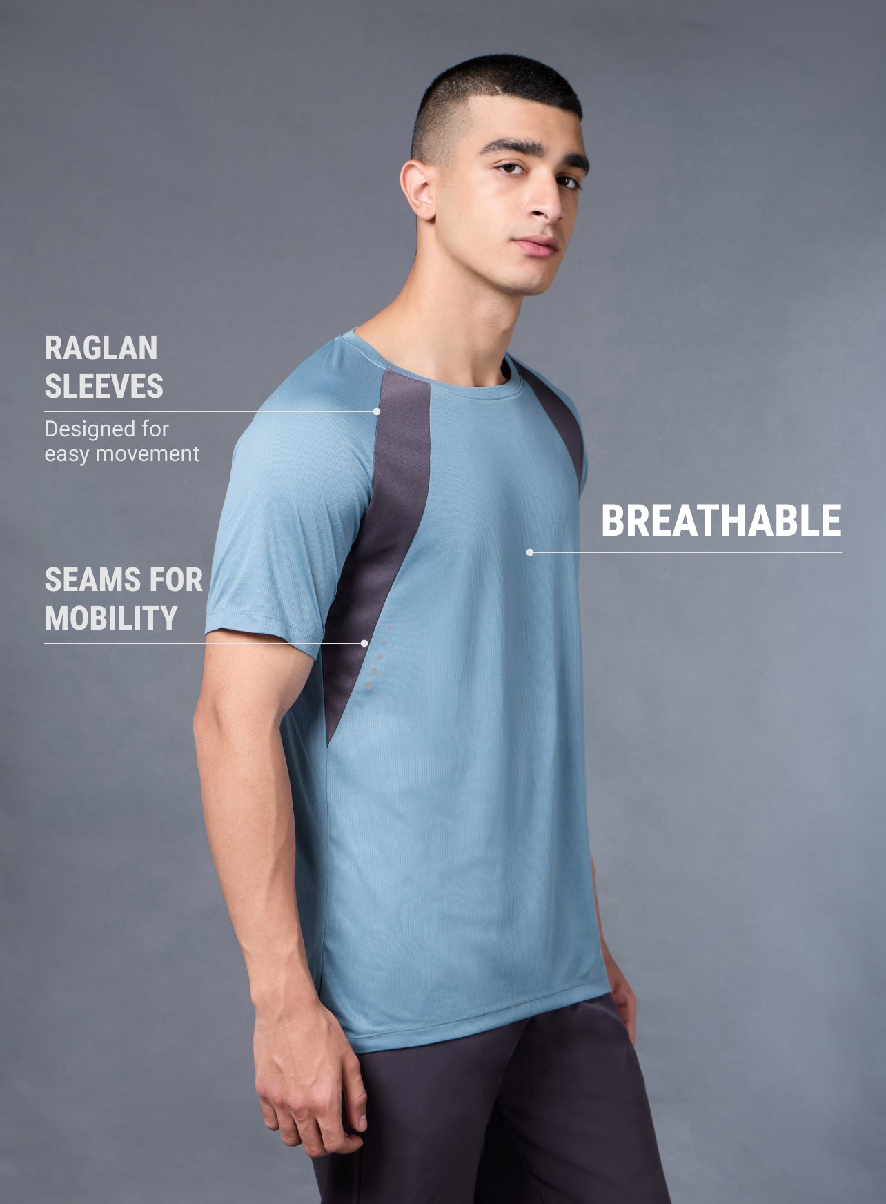 Men's Run Champion Blue T-shirt