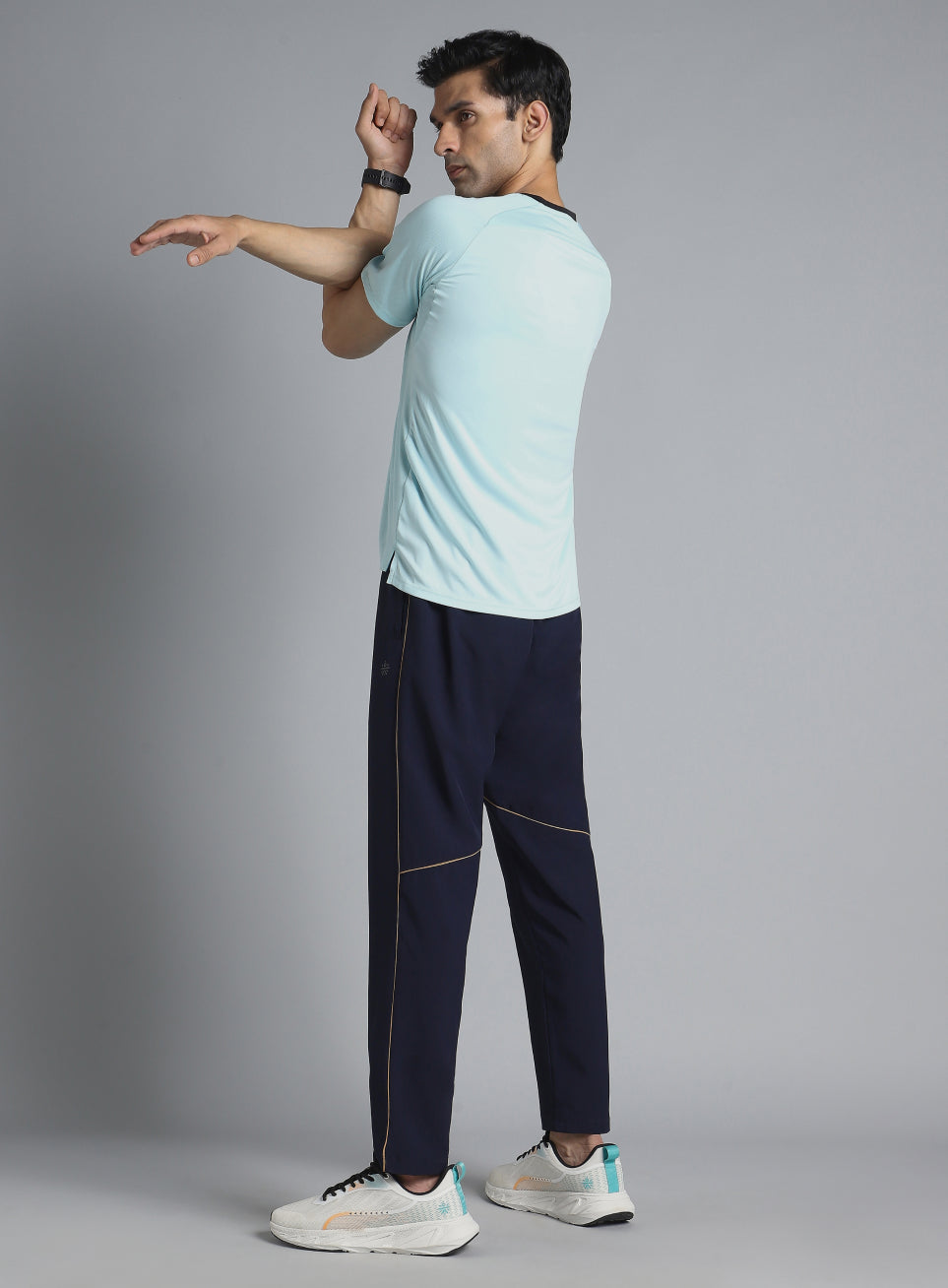 Men's Navy Pace up Running Trackpants