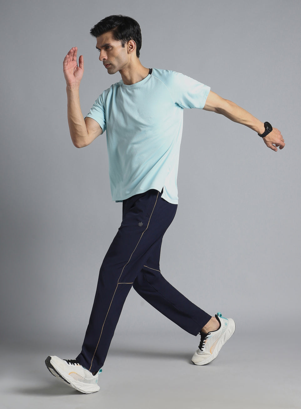 Men's Navy Pace up Running Trackpants