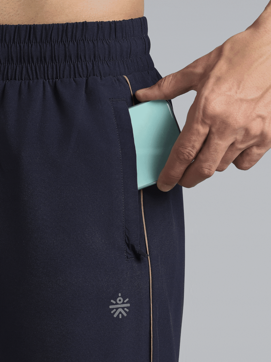 Men's Navy Pace up Running Trackpants