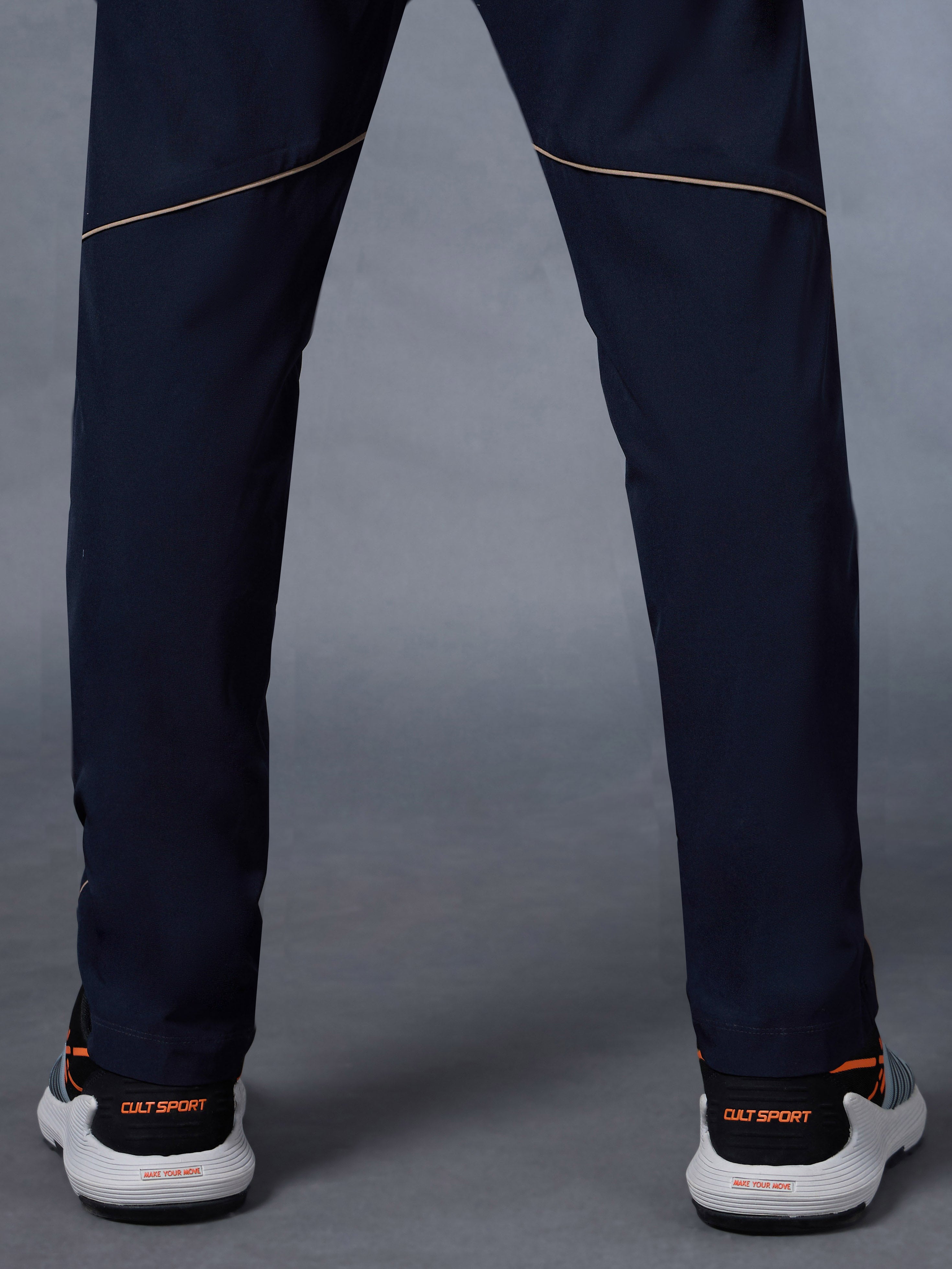 Men's Navy Pace up Running Trackpants