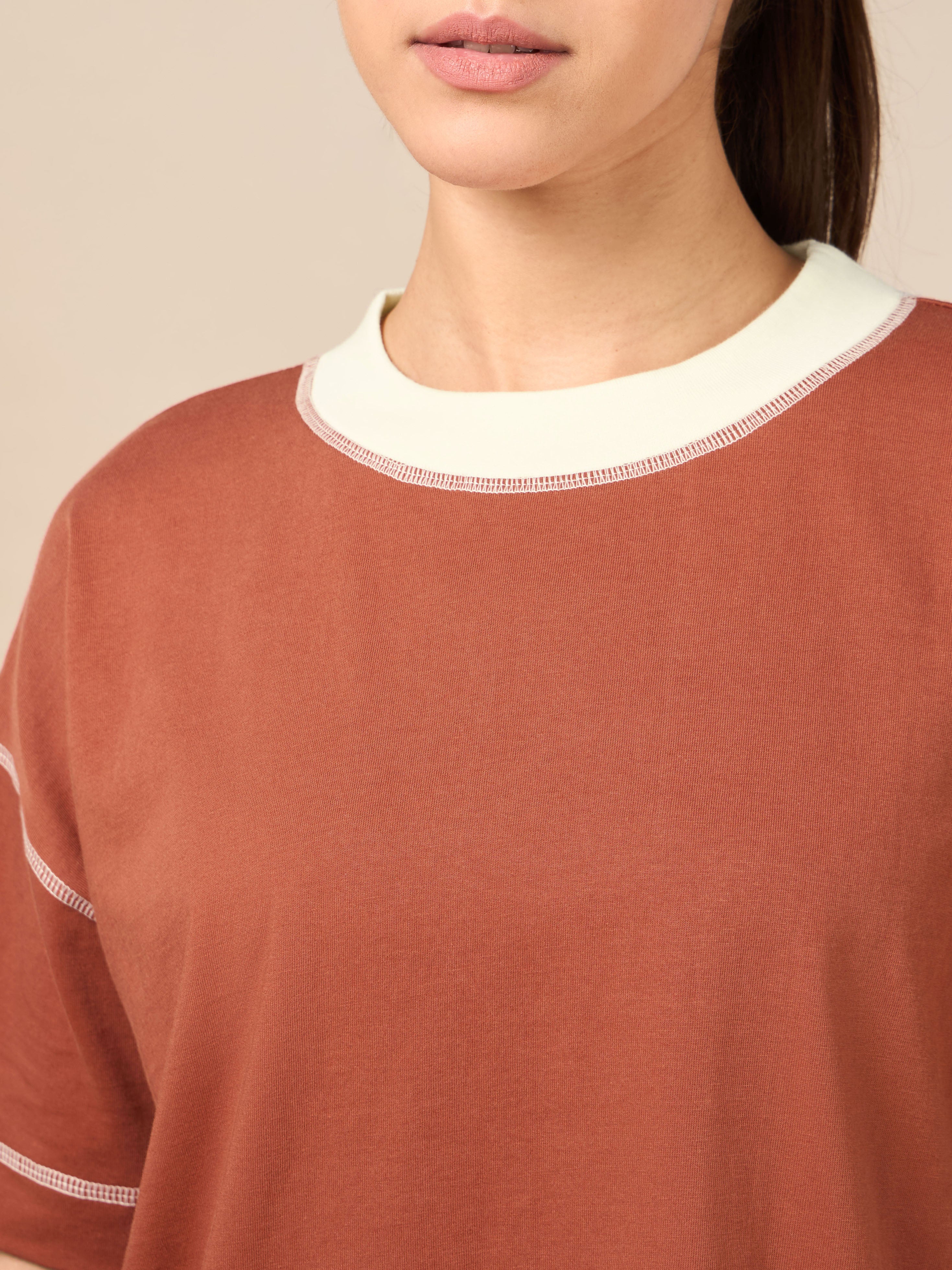 Women's Rust Relaxed Lounge T-shirt