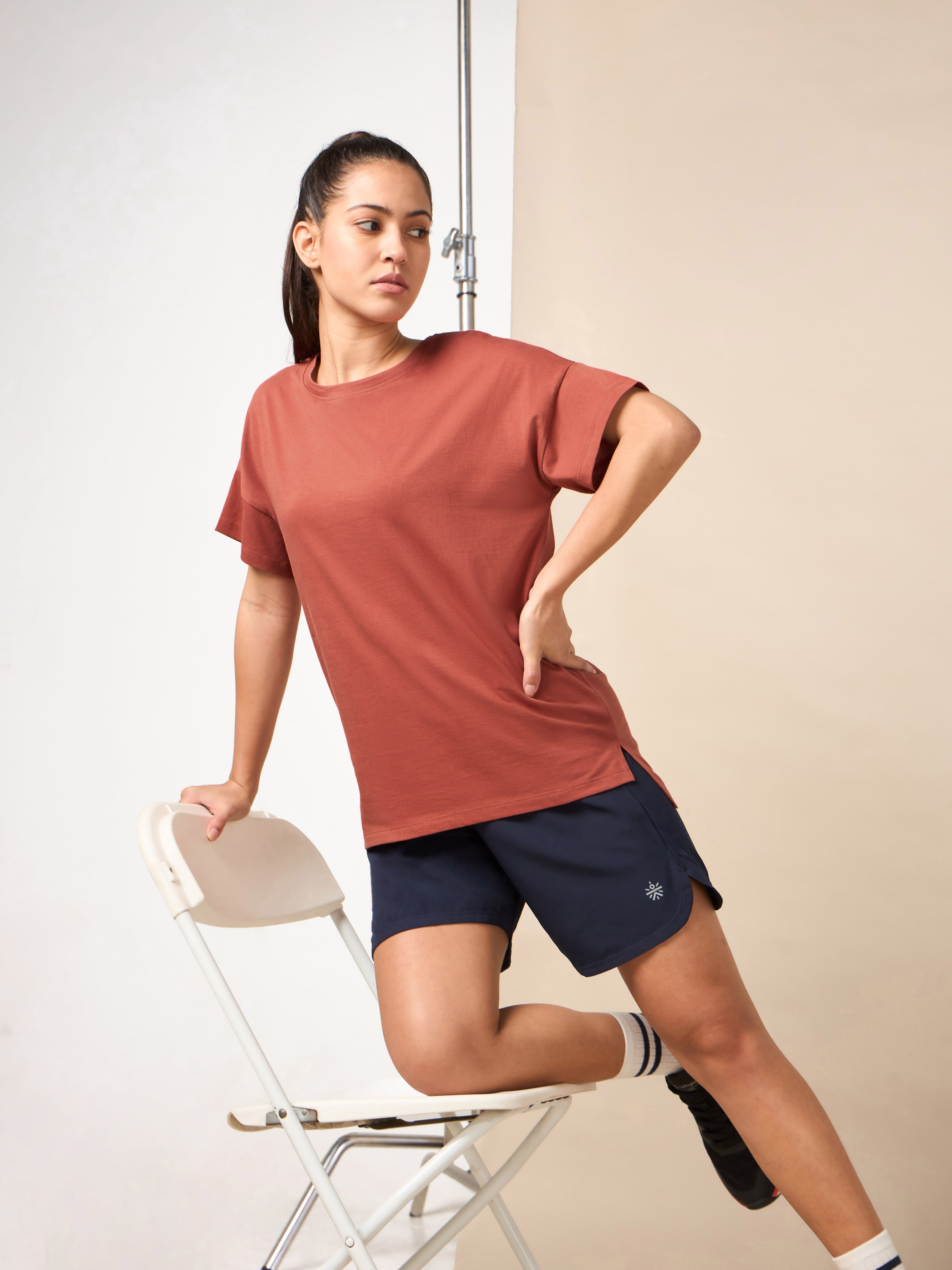 Women's Rust Relaxed Leisure T-shirt
