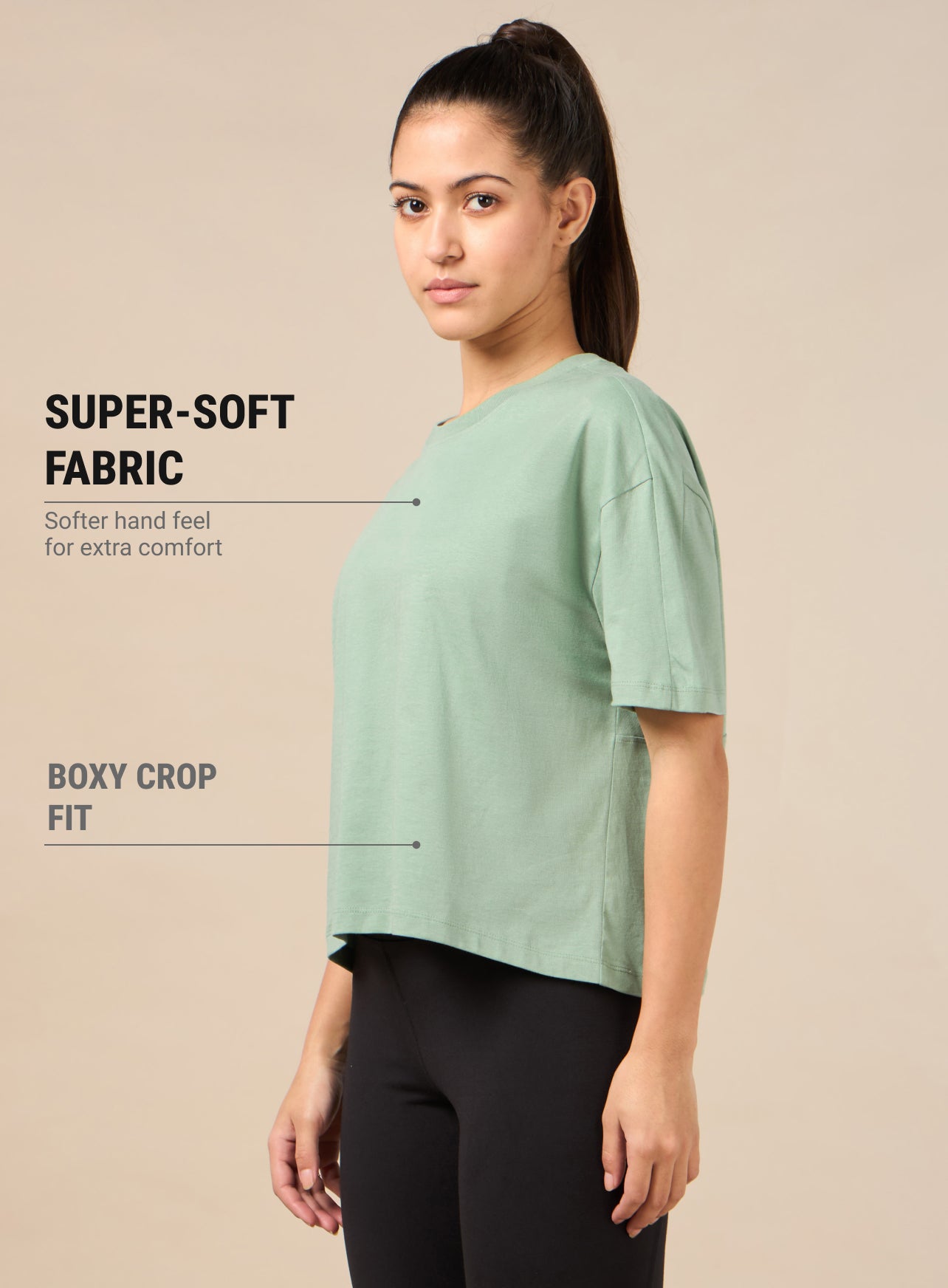 Women's Yoga Green Flow T-shirt