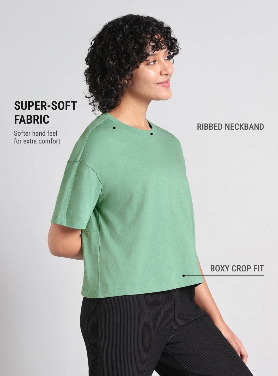 Women's Yoga Green Flow T-shirt