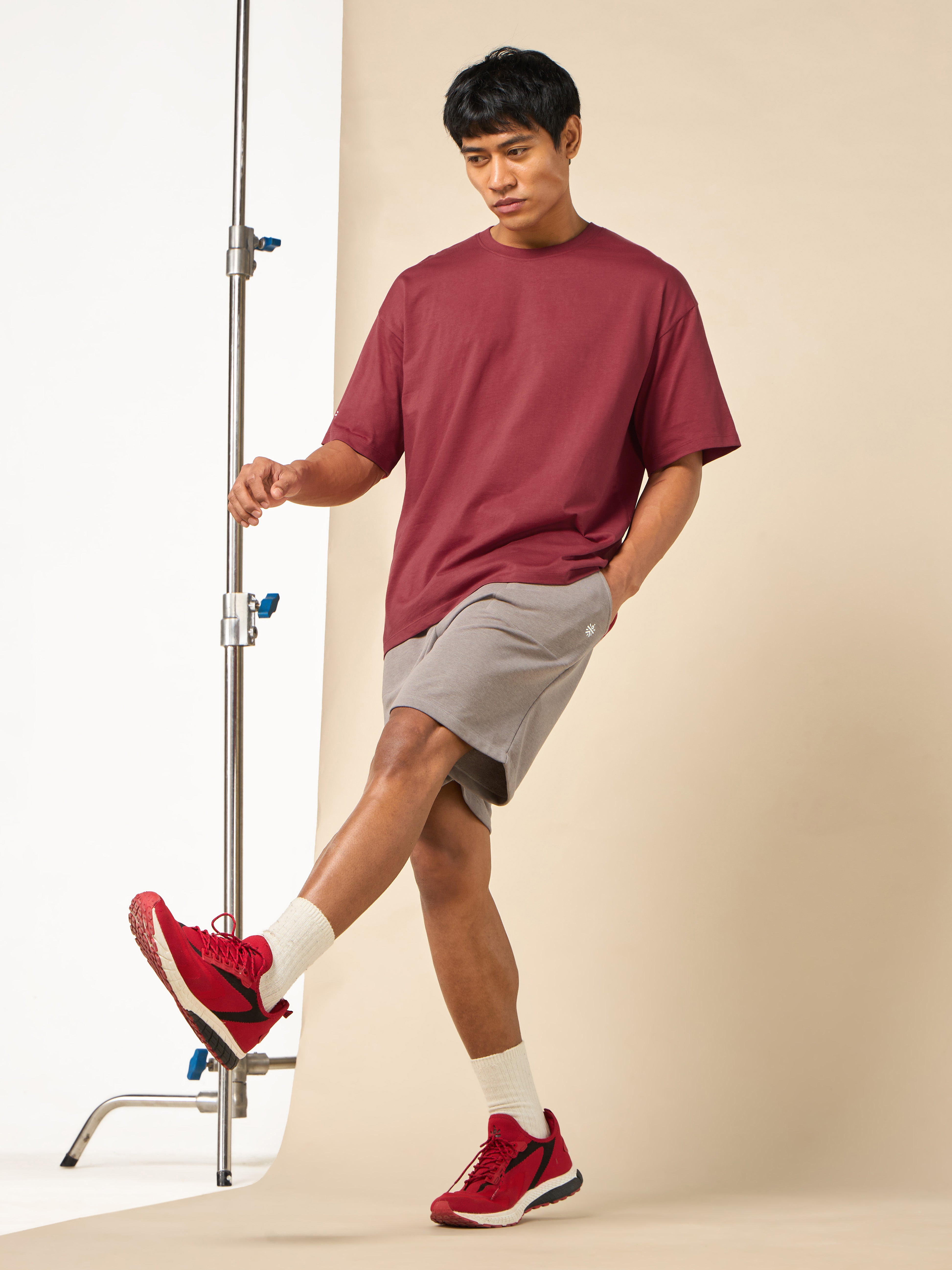 Men's One More Rep Back Print Red T-shirt