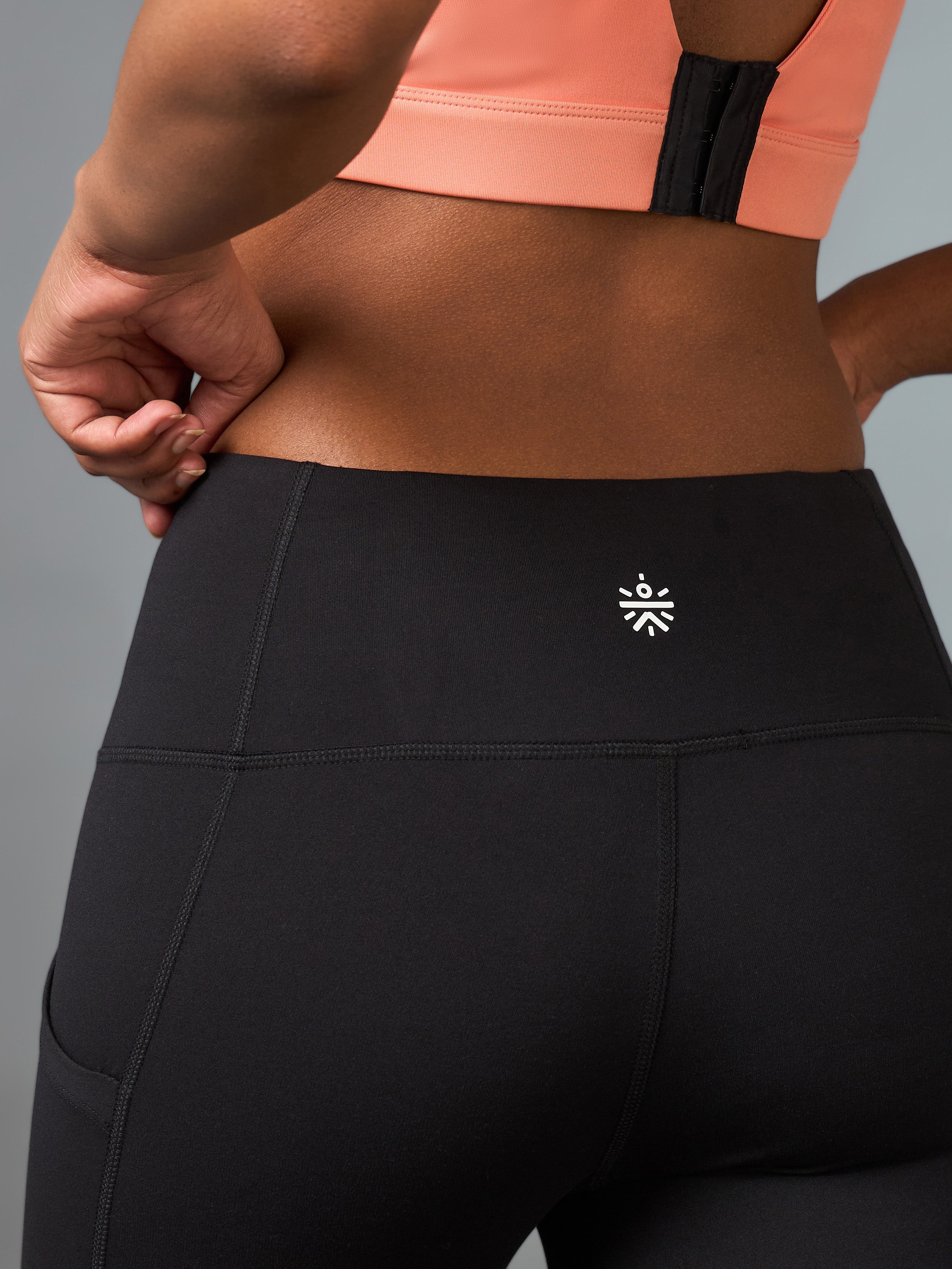 Women's Black Pace Up Running COMFlex Tights