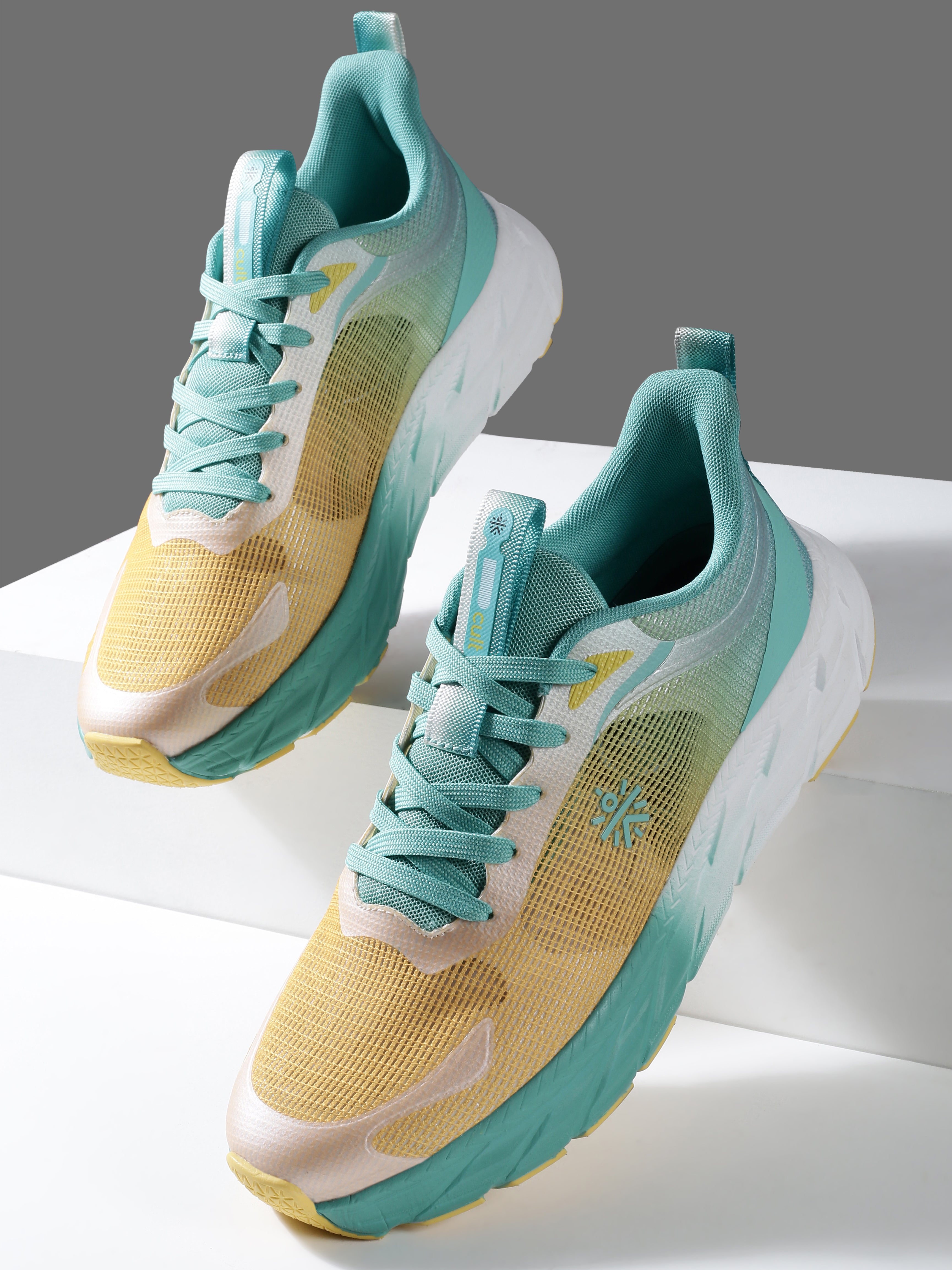 cult Men's Fortis Casual Shoes - Yellow/Mint Green