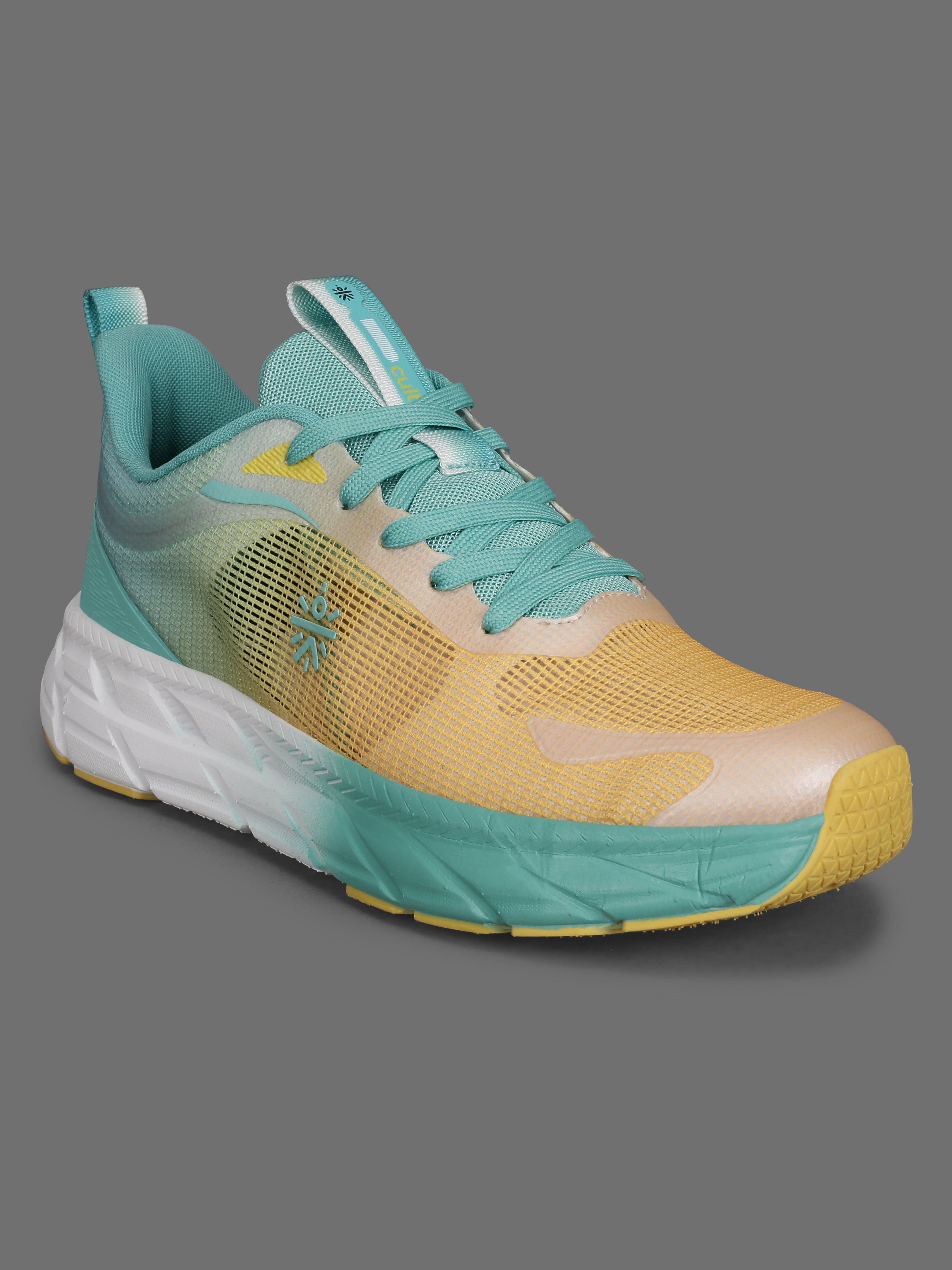 cult Men's Fortis Casual Shoes - Yellow/Mint Green