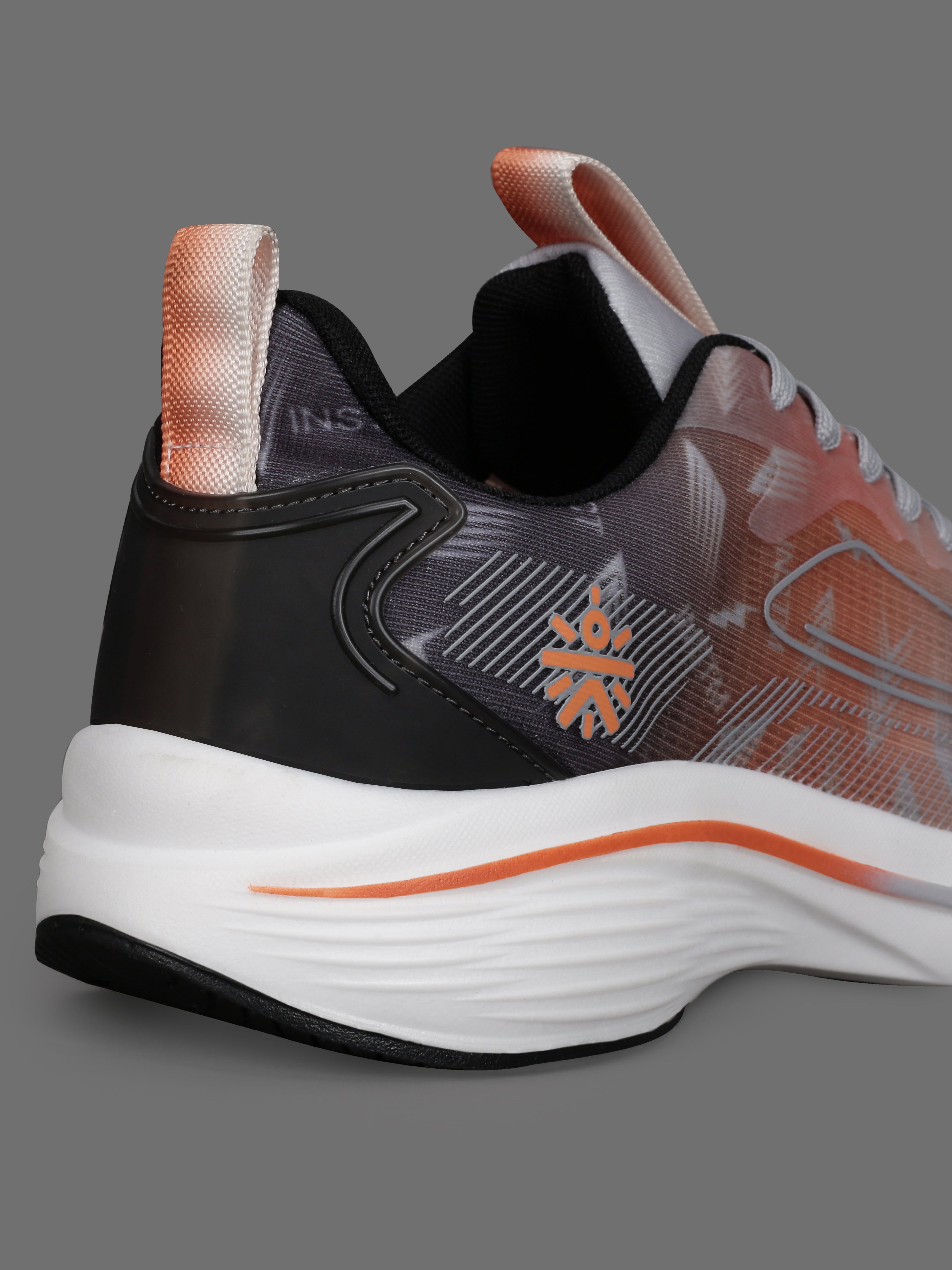 cult Men's Xypher Running Shoes - D.Grey/Orange