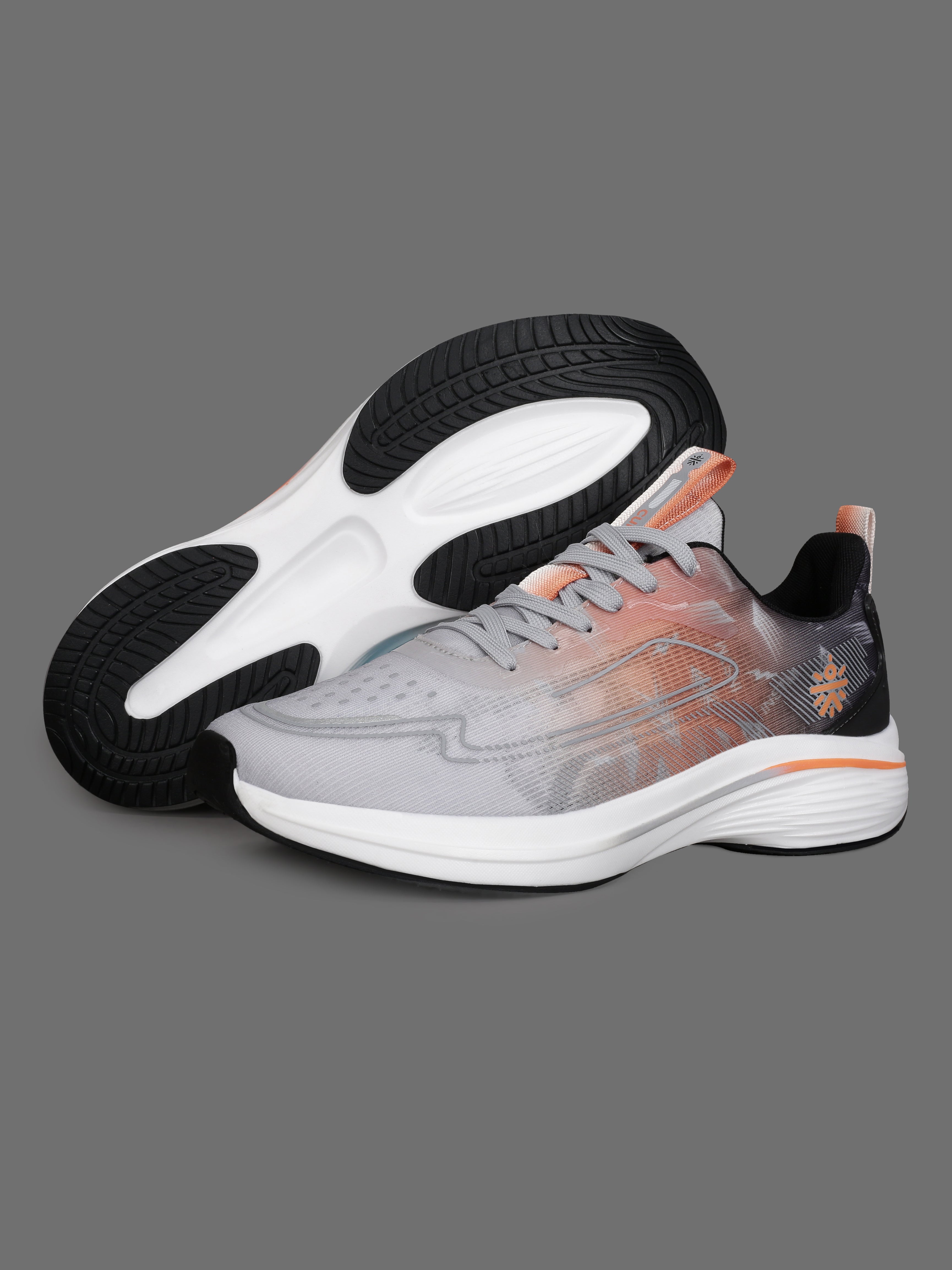 cult Men's Xypher Running Shoes - D.Grey/Orange