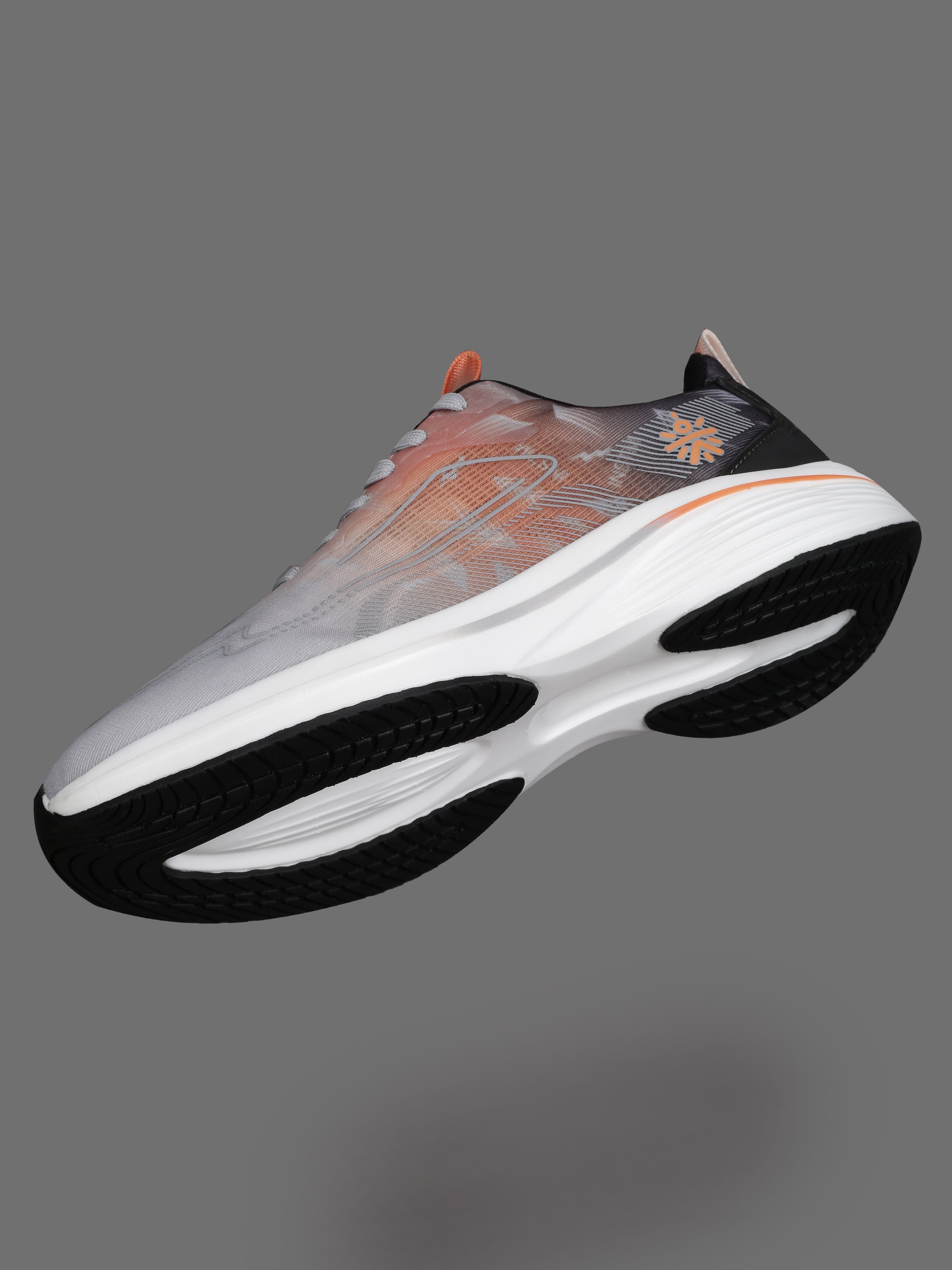 cult Men's Xypher Running Shoes - D.Grey/Orange