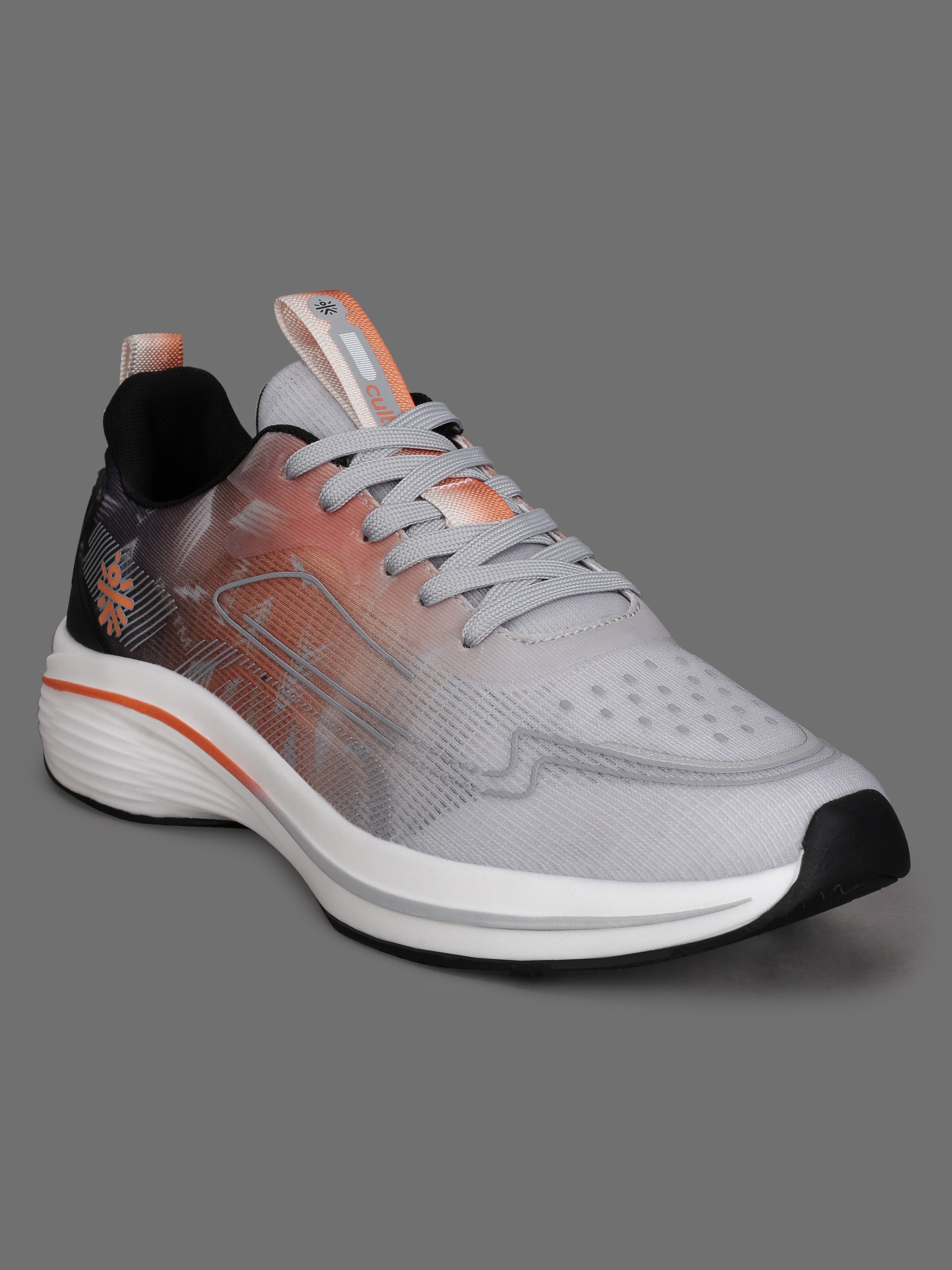 cult Men's Xypher Running Shoes - D.Grey/Orange