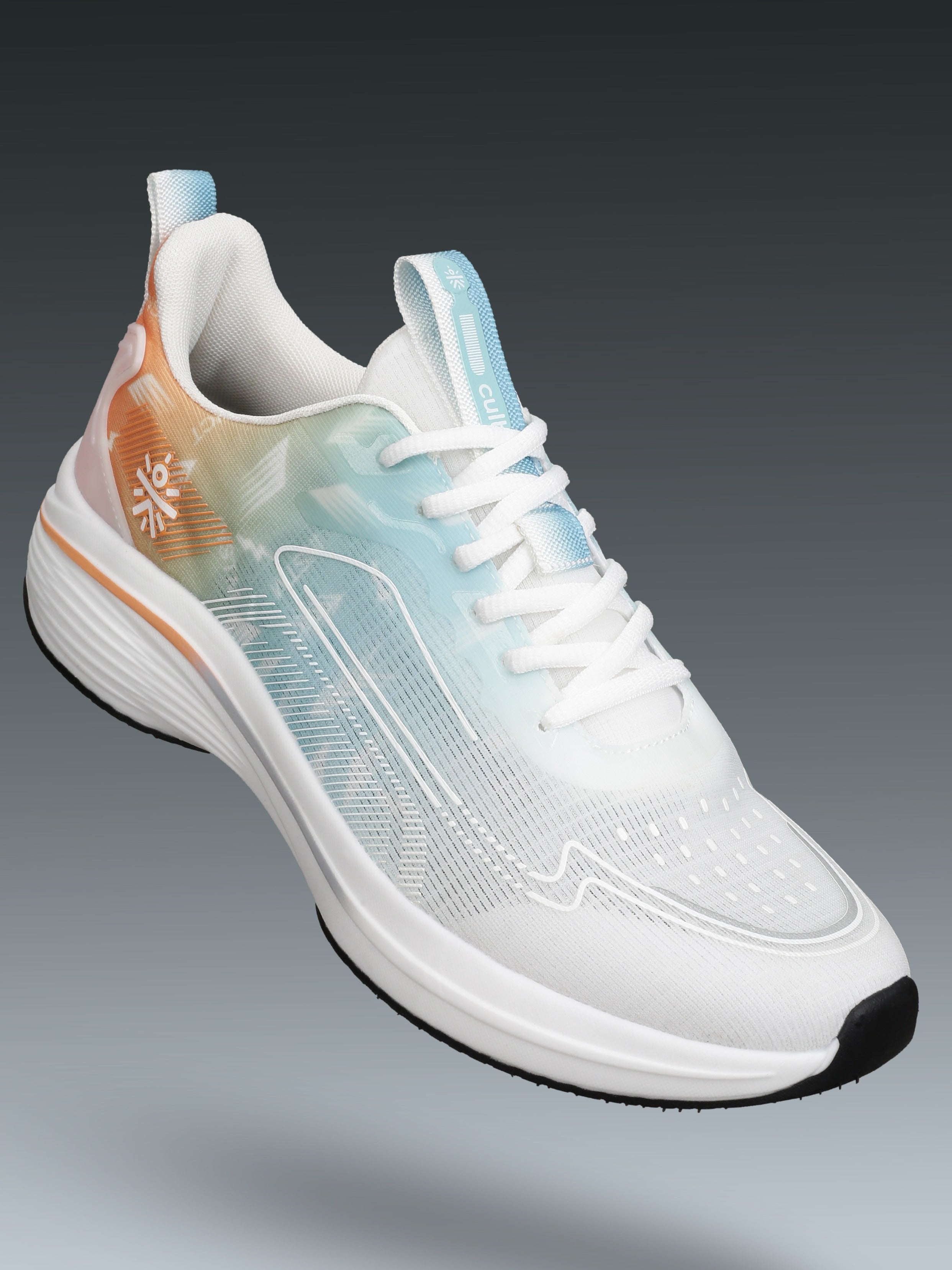 cult Men's Xypher Running Shoes - White/Orange