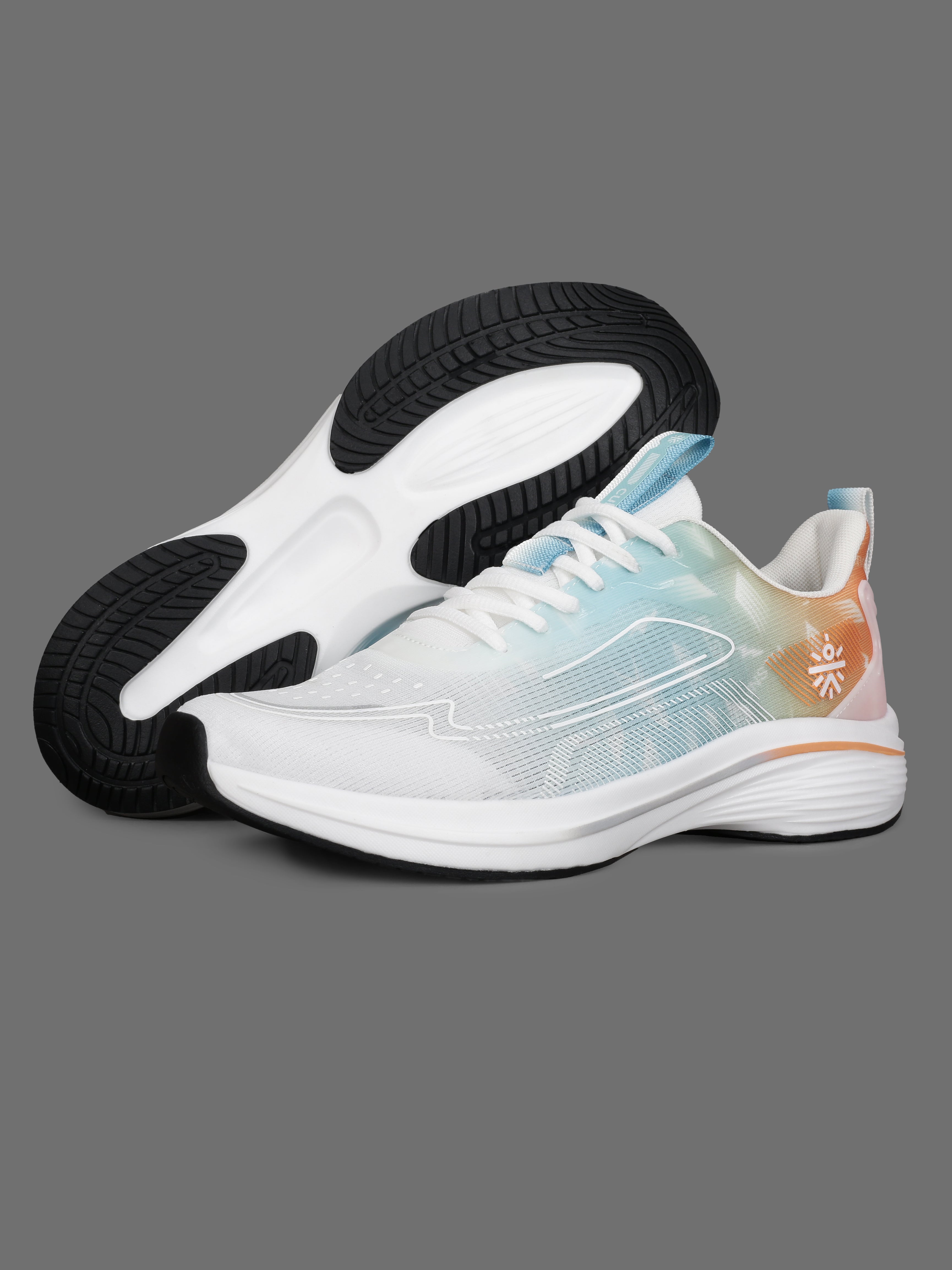 cult Men's Xypher Running Shoes - White/Orange