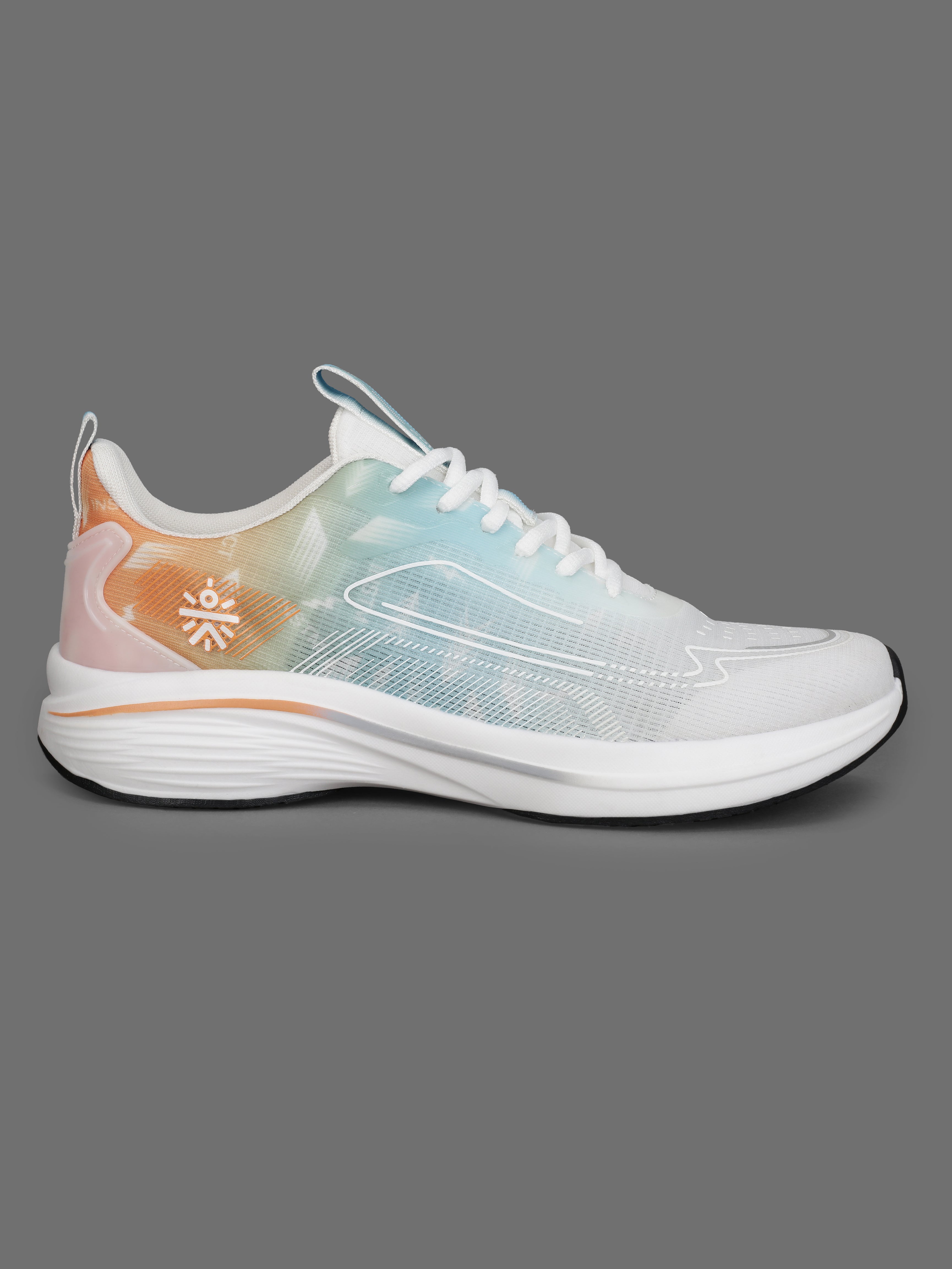 cult Men's Xypher Running Shoes - White/Orange