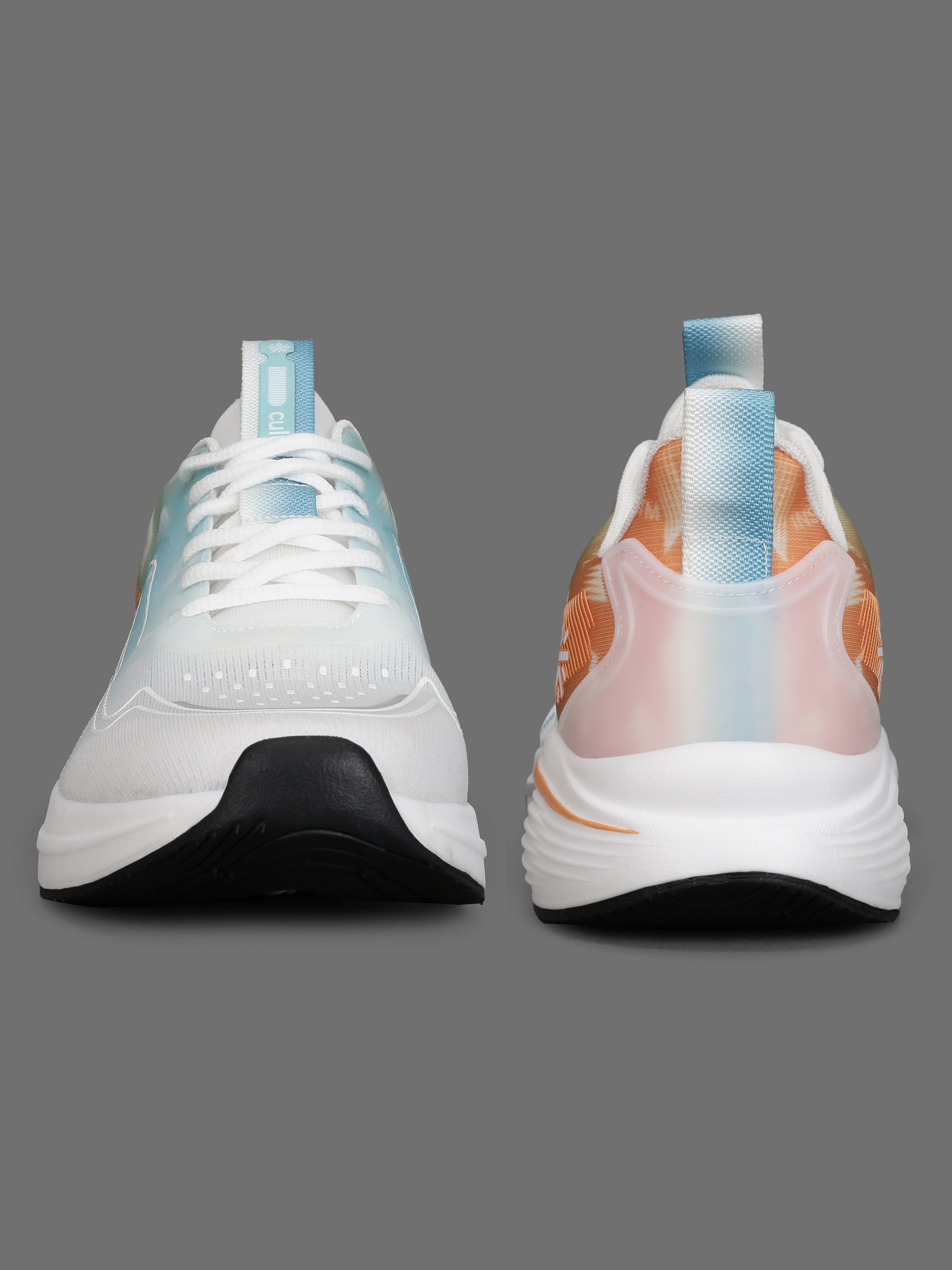 cult Men's Xypher Running Shoes - White/Orange