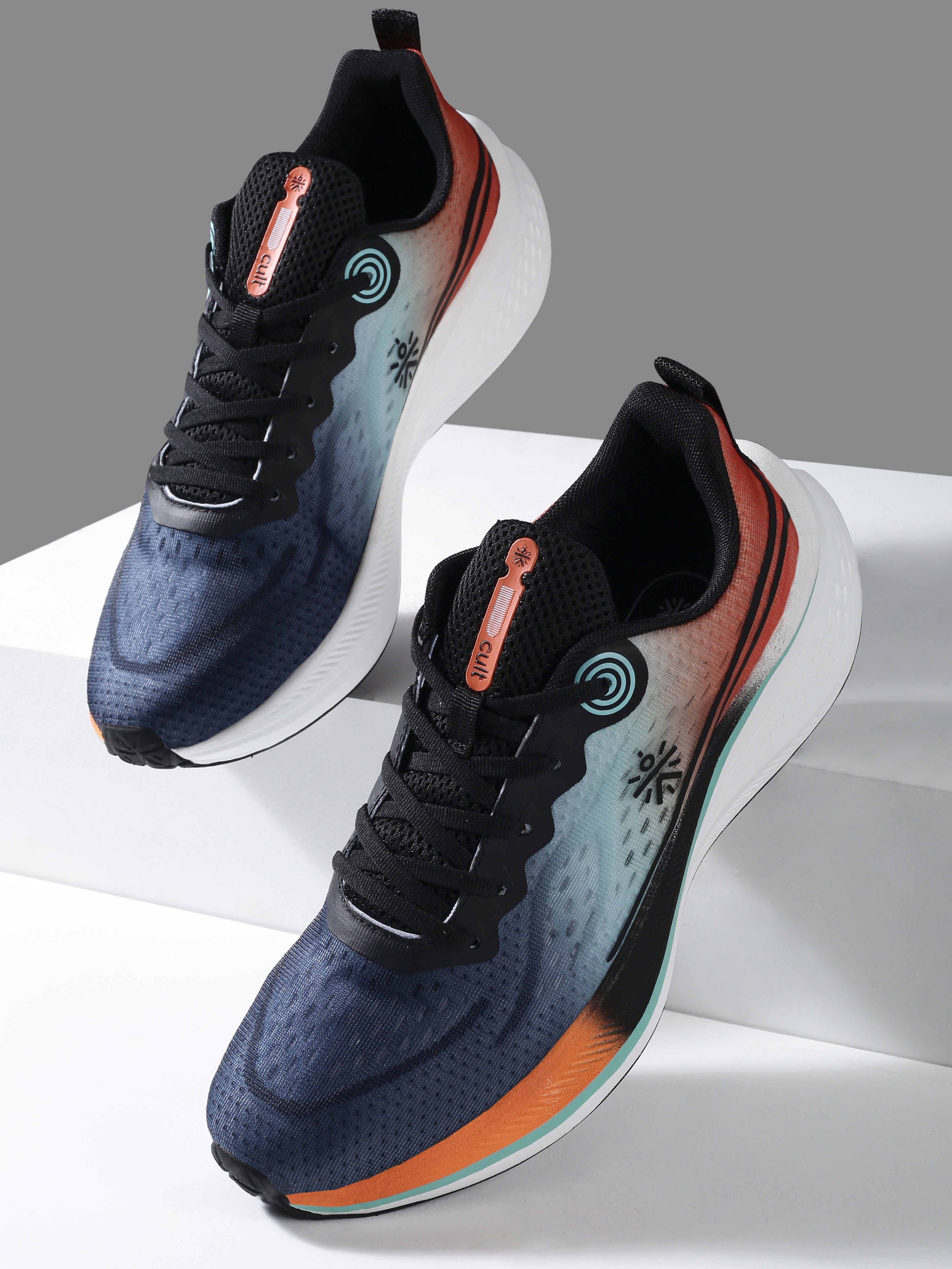 cult Men's Dynex Running Shoes - Black/Orange