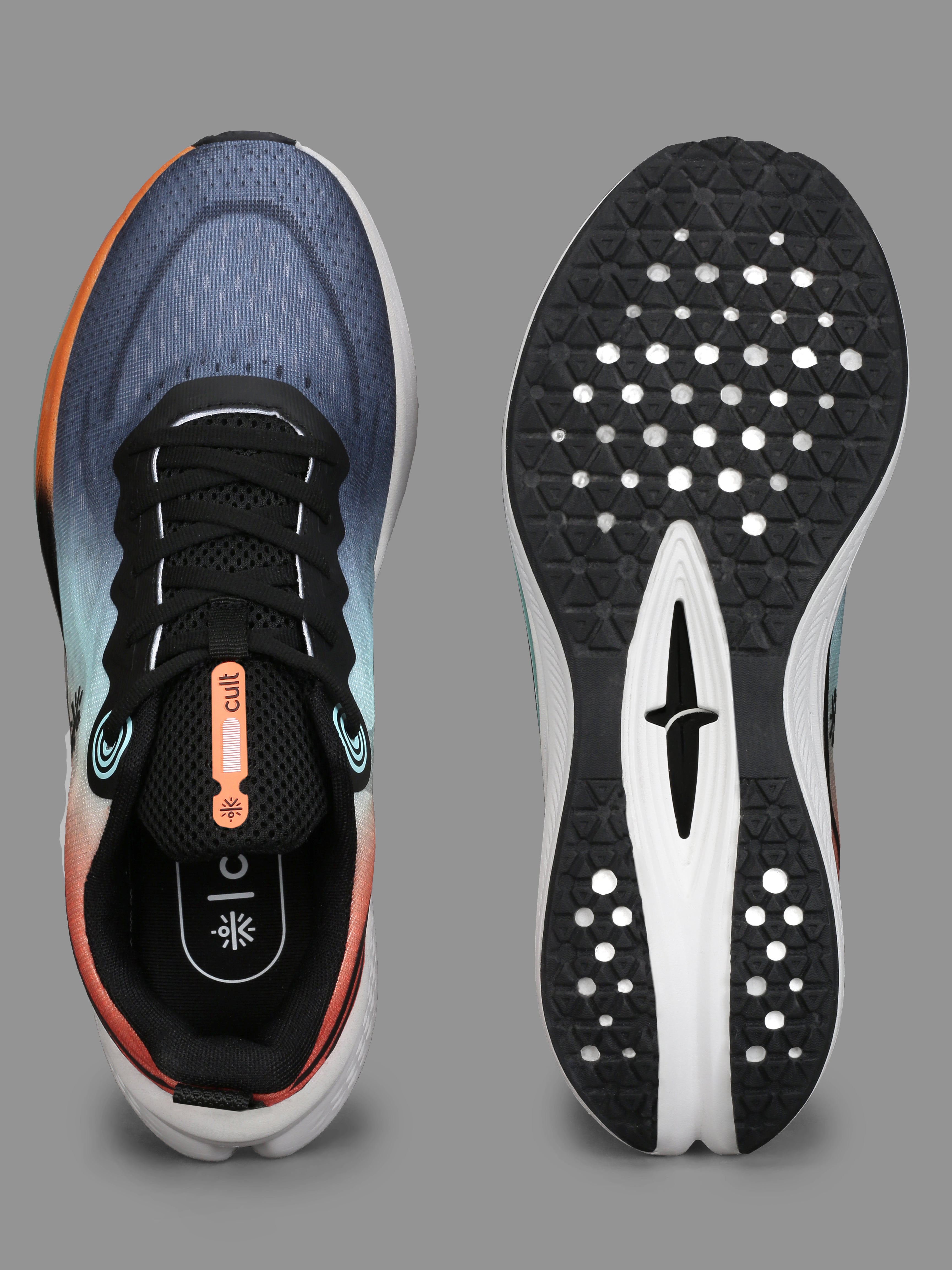 cult Men's Dynex Running Shoes - Black/Orange