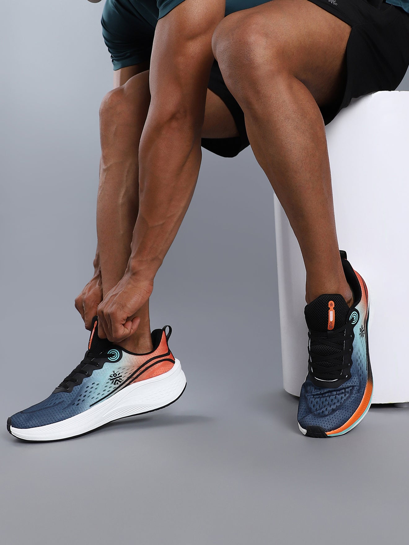 cult Men's Dynex Running Shoes - Black/Orange