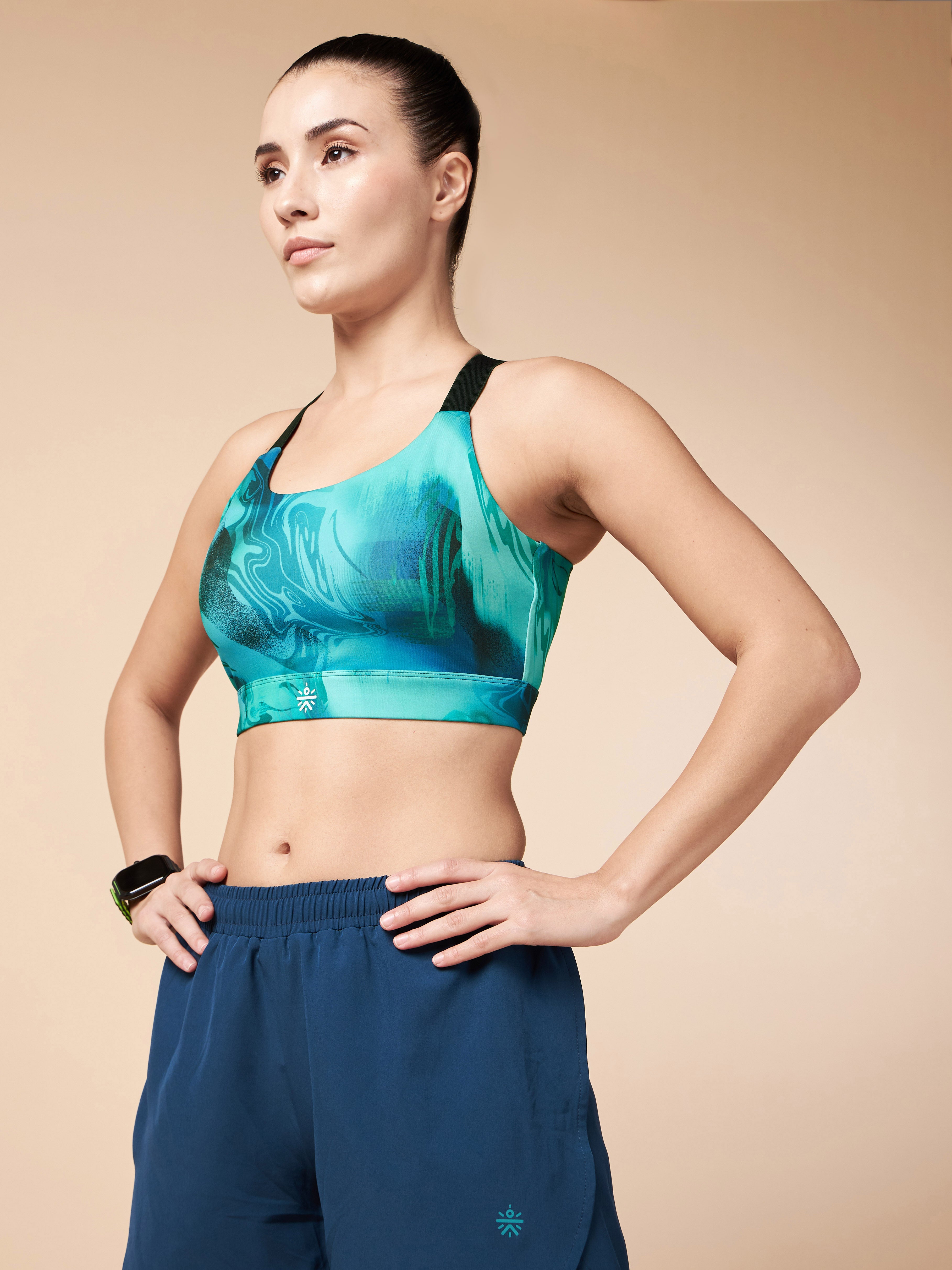 Teal High Impact Training Bra