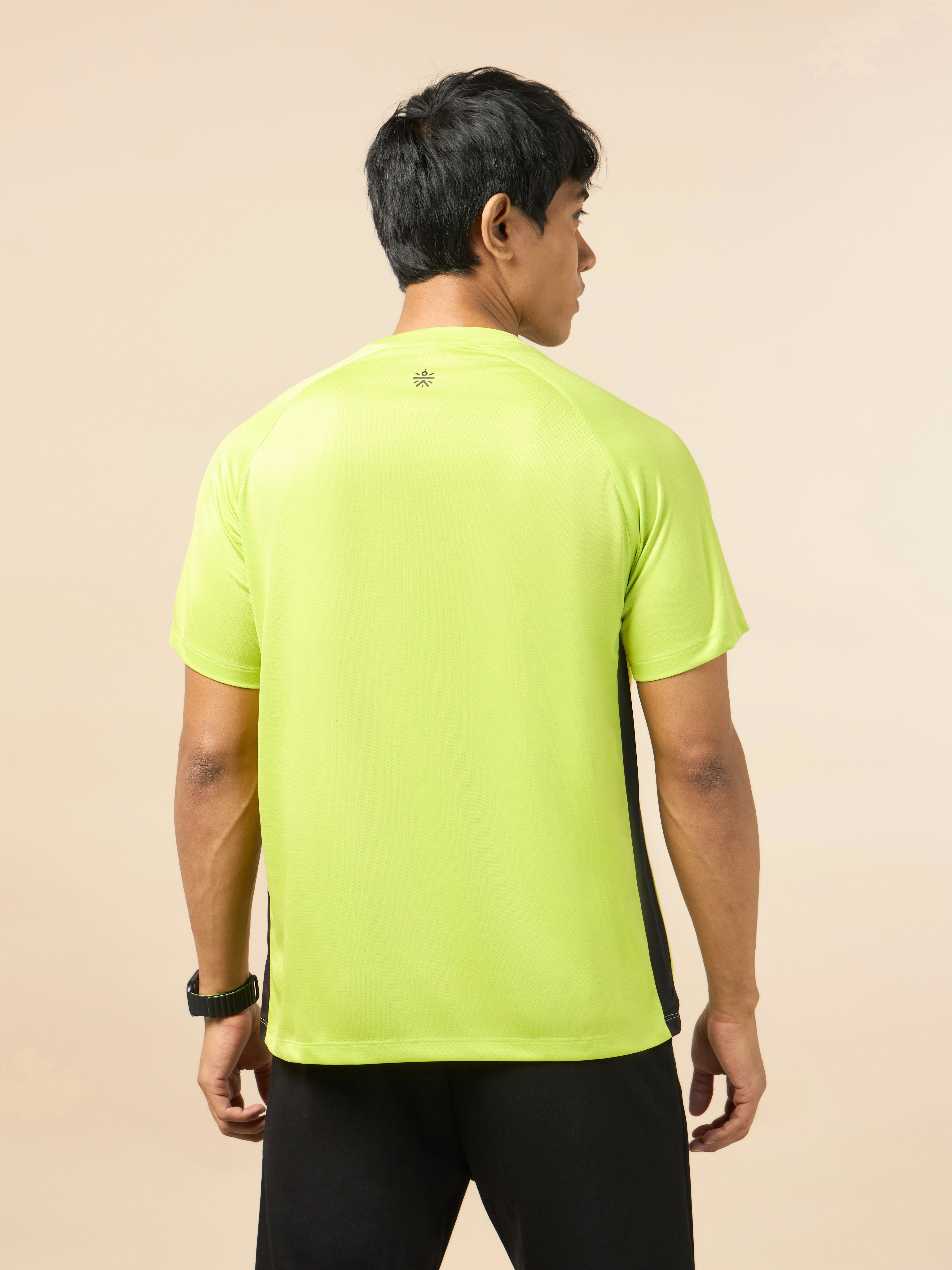 Men's Athlete's Neon Green Performance T-shirt