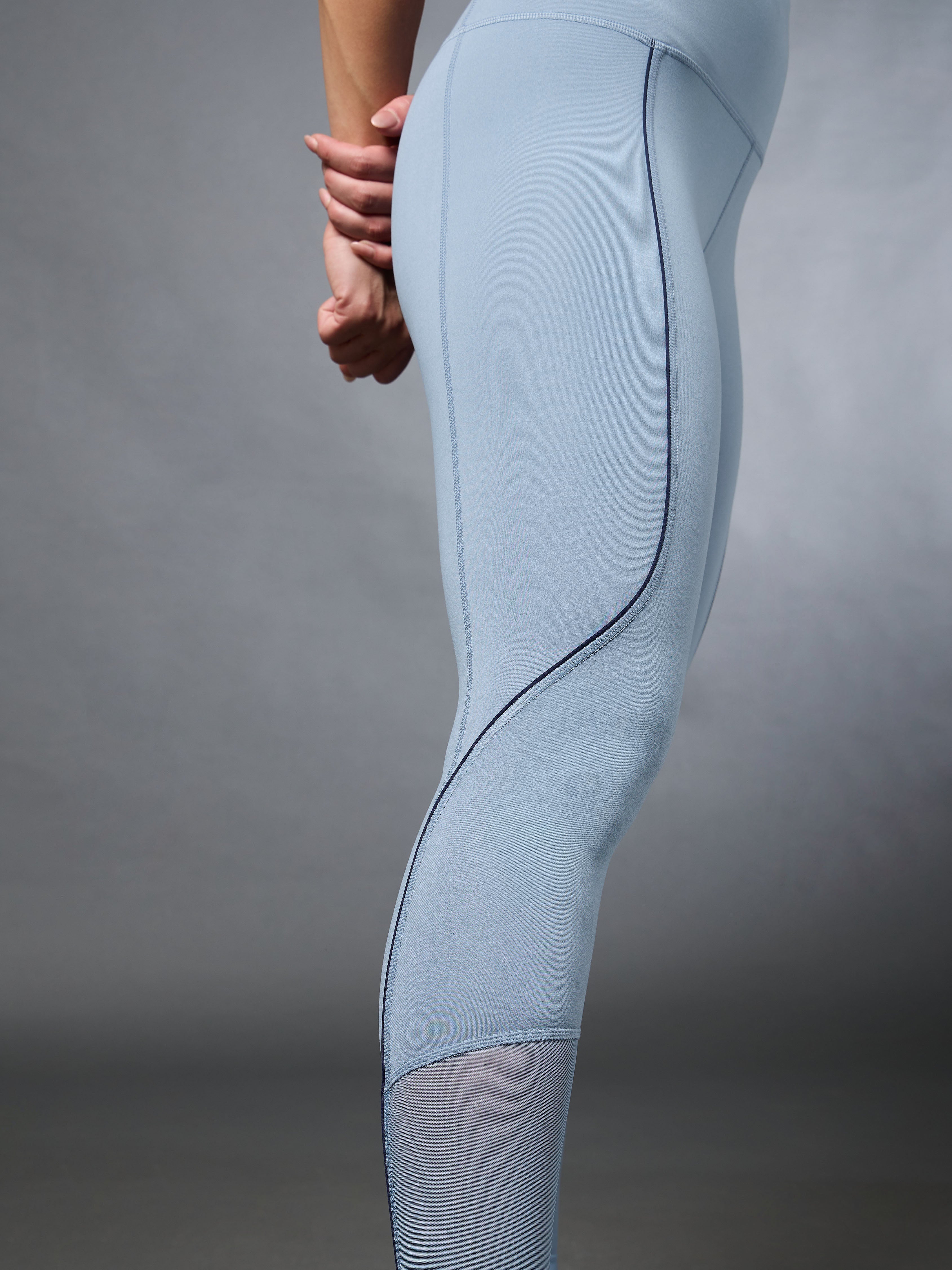 Women's Blue Pace Up Running COMFlex Tights