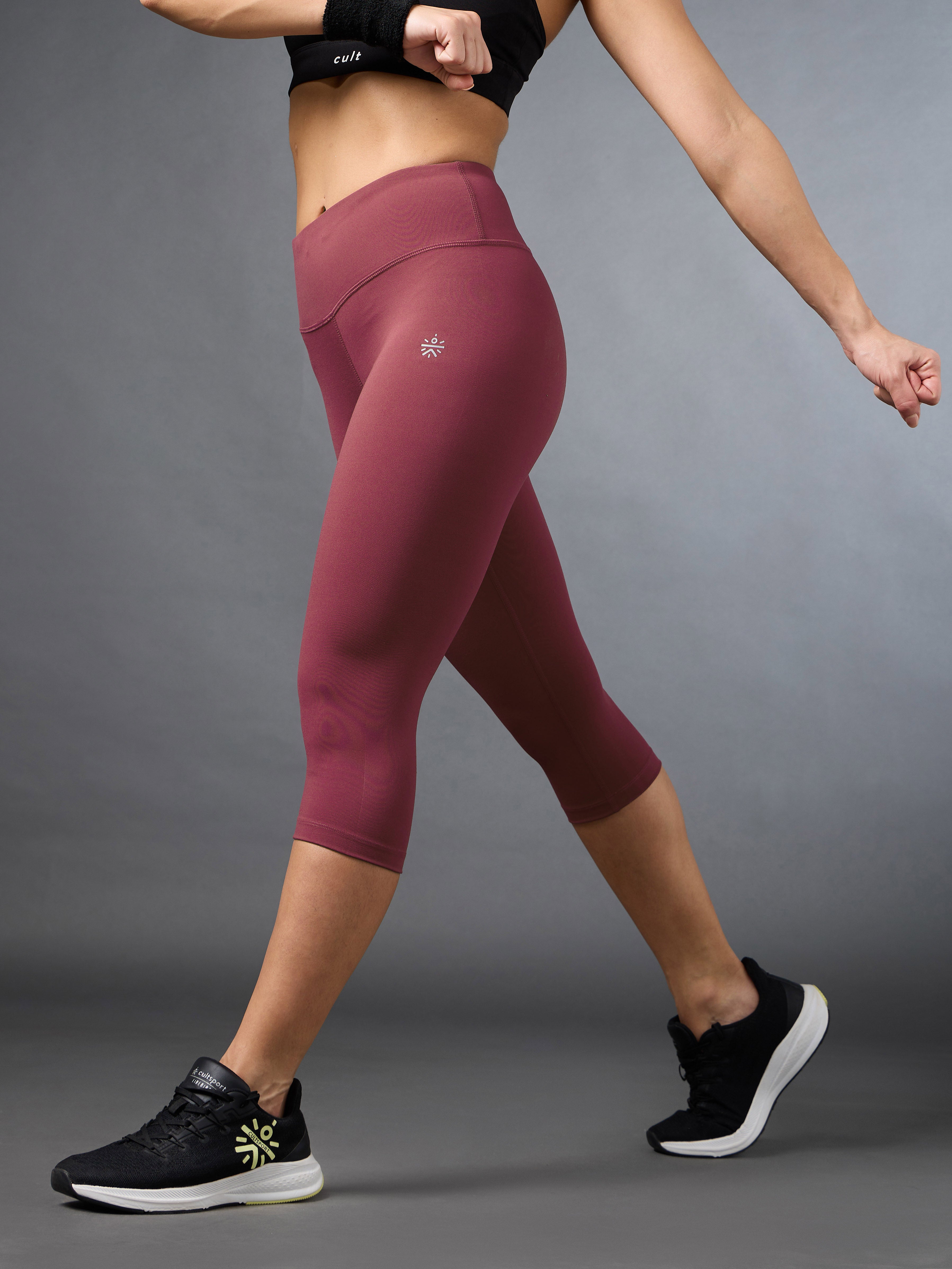 Women's Pink Cropped Performance COMFlex Tights