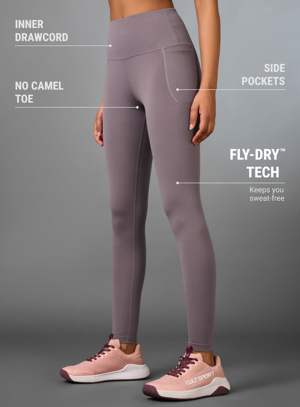 Women's Core Mauve Training COMFlex Tights