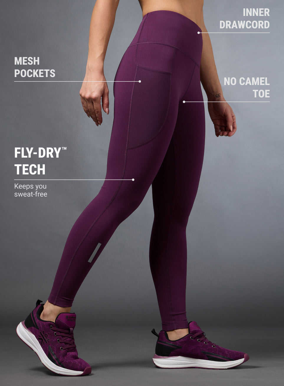 Women's Wine Run Elevate COMFLex Tights