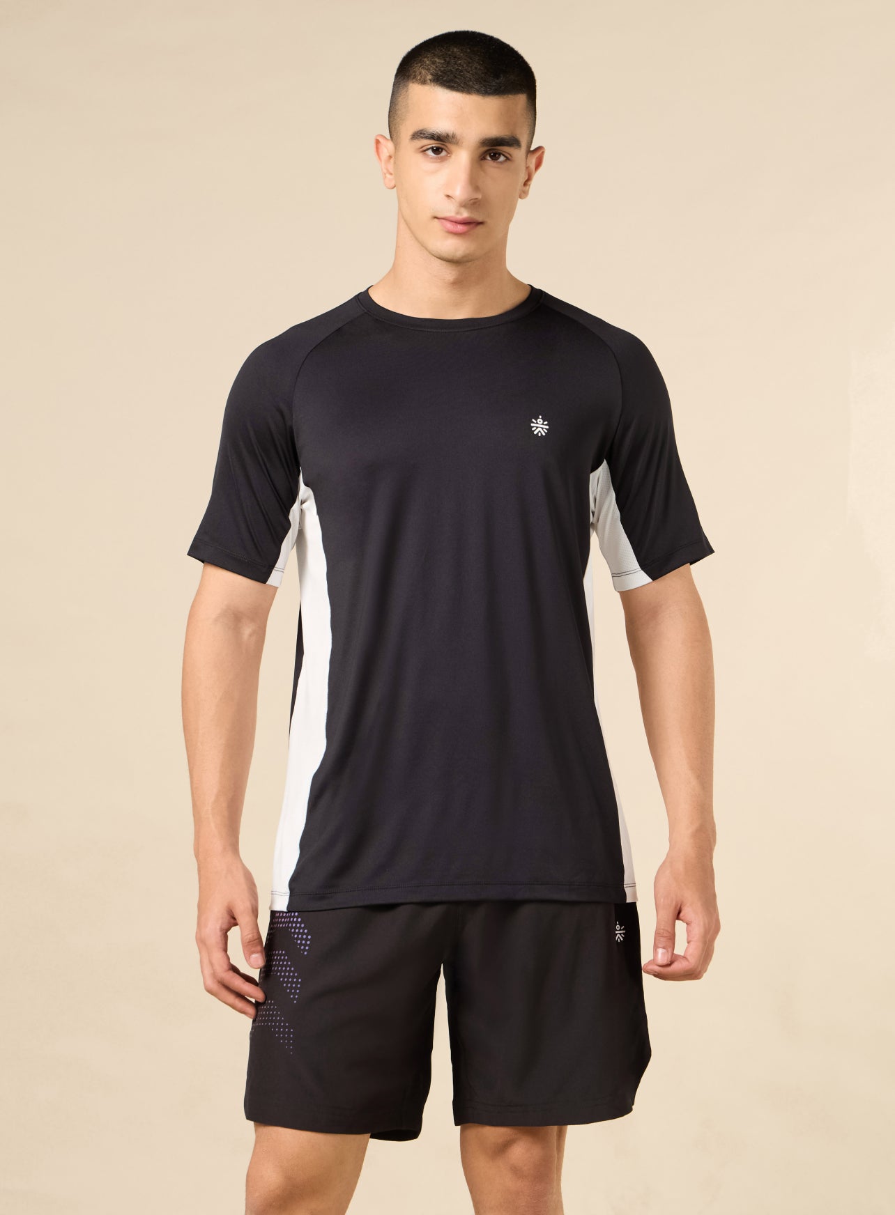 Men's Black Active Pop Performance T-shirt