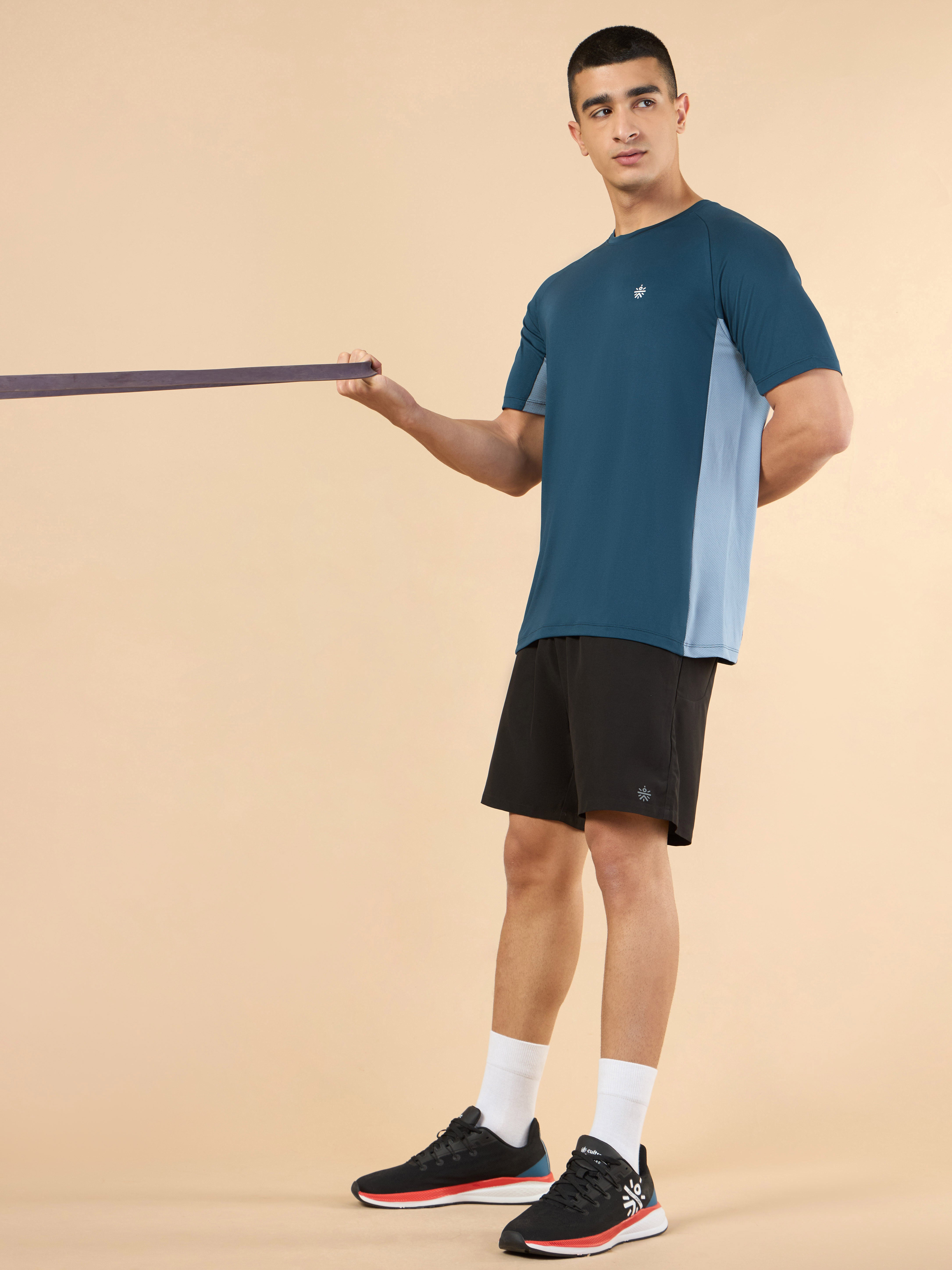 Men's Navy Active Pop Performance T-shirt