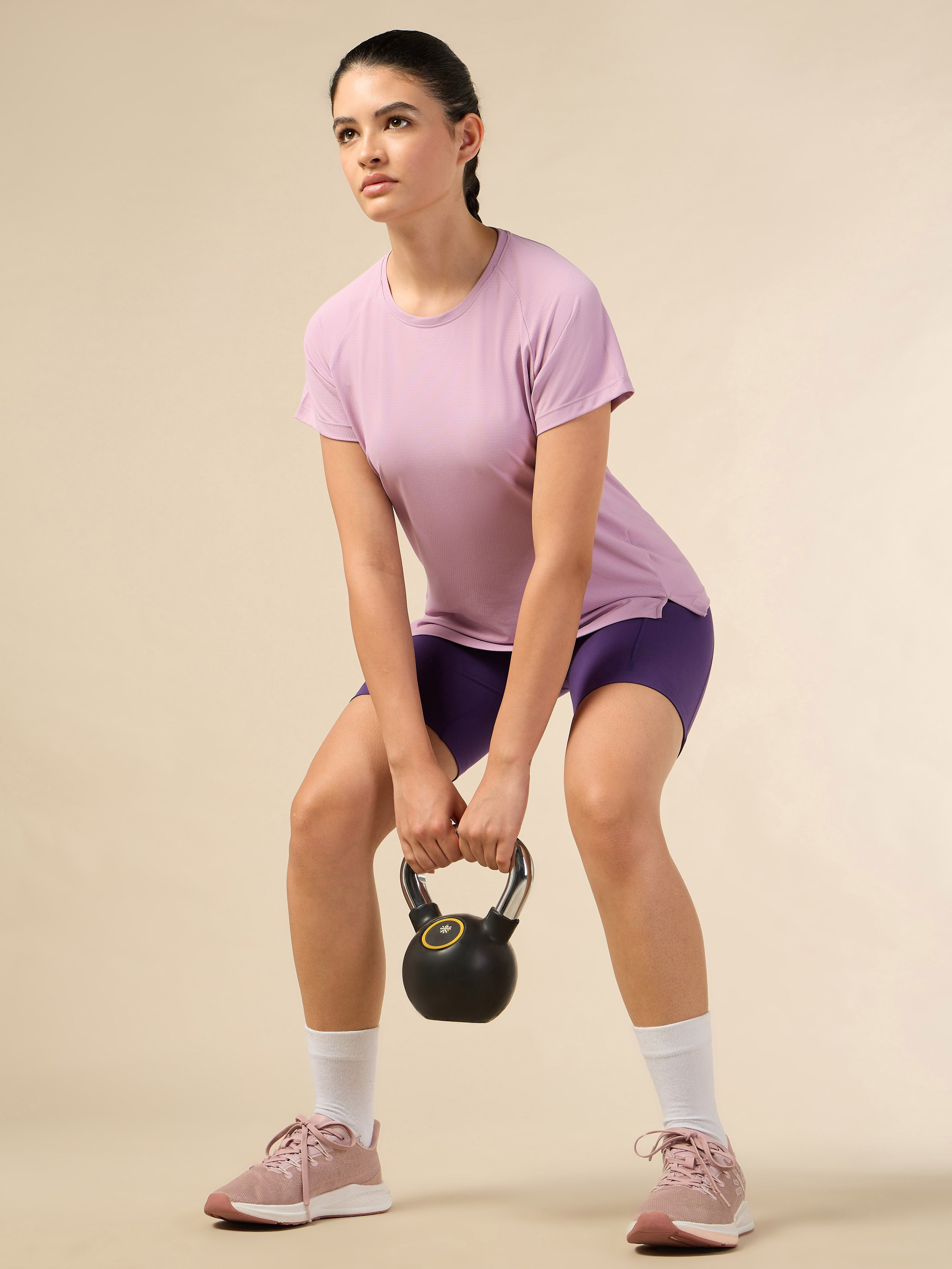 Women's Engineered Knit Pink Performance T-shirt