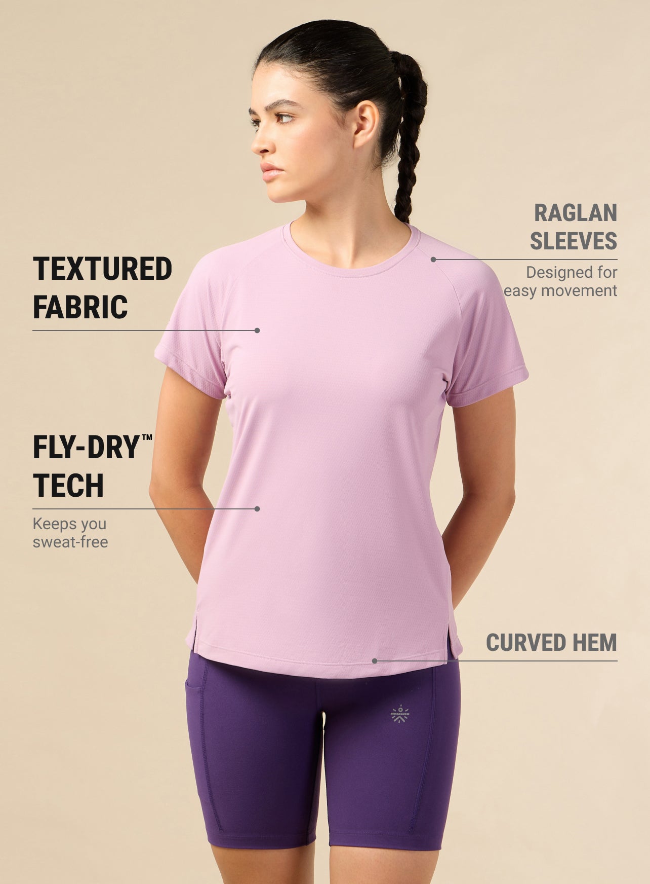 Women's Engineered Knit Pink Performance T-shirt