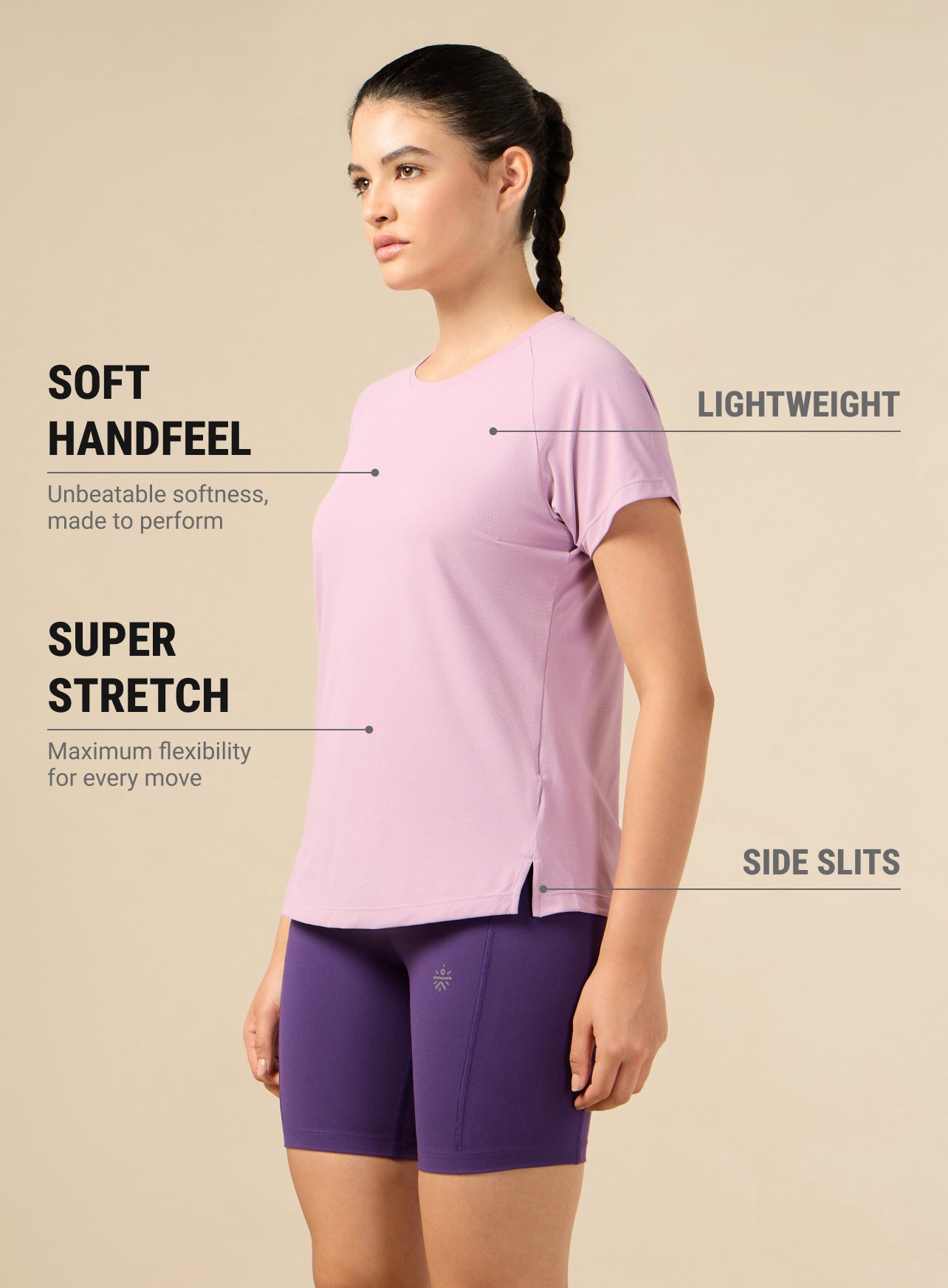 Women's Engineered Knit Pink Performance T-shirt
