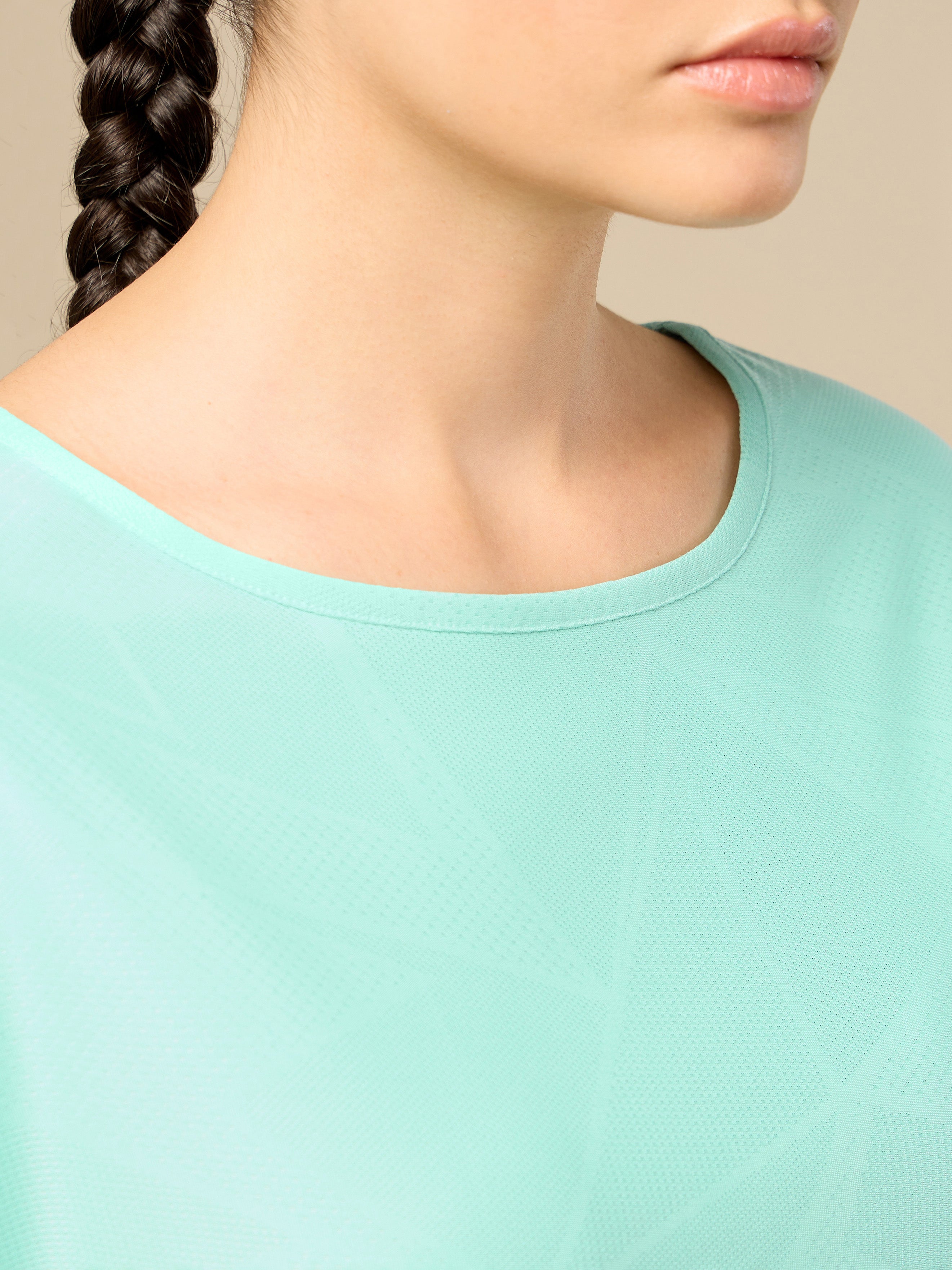 Women's Premium Jacquard Knit Aqua Top