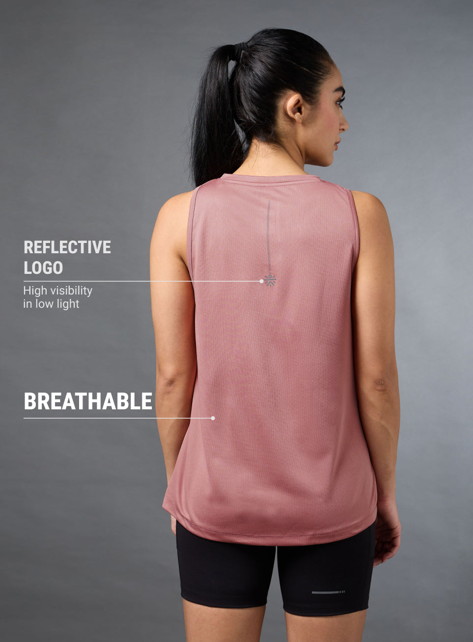 Women's All Day Active Pink Tank