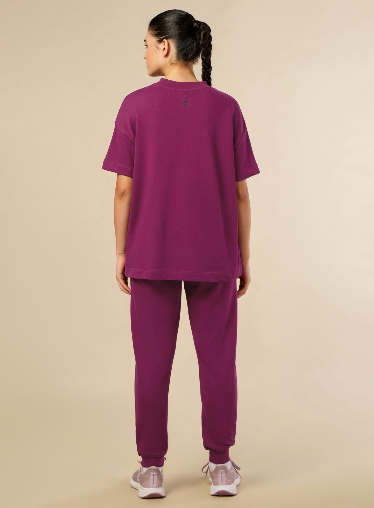 Women's Lifestyle Cotton Magenta Co-ord Set