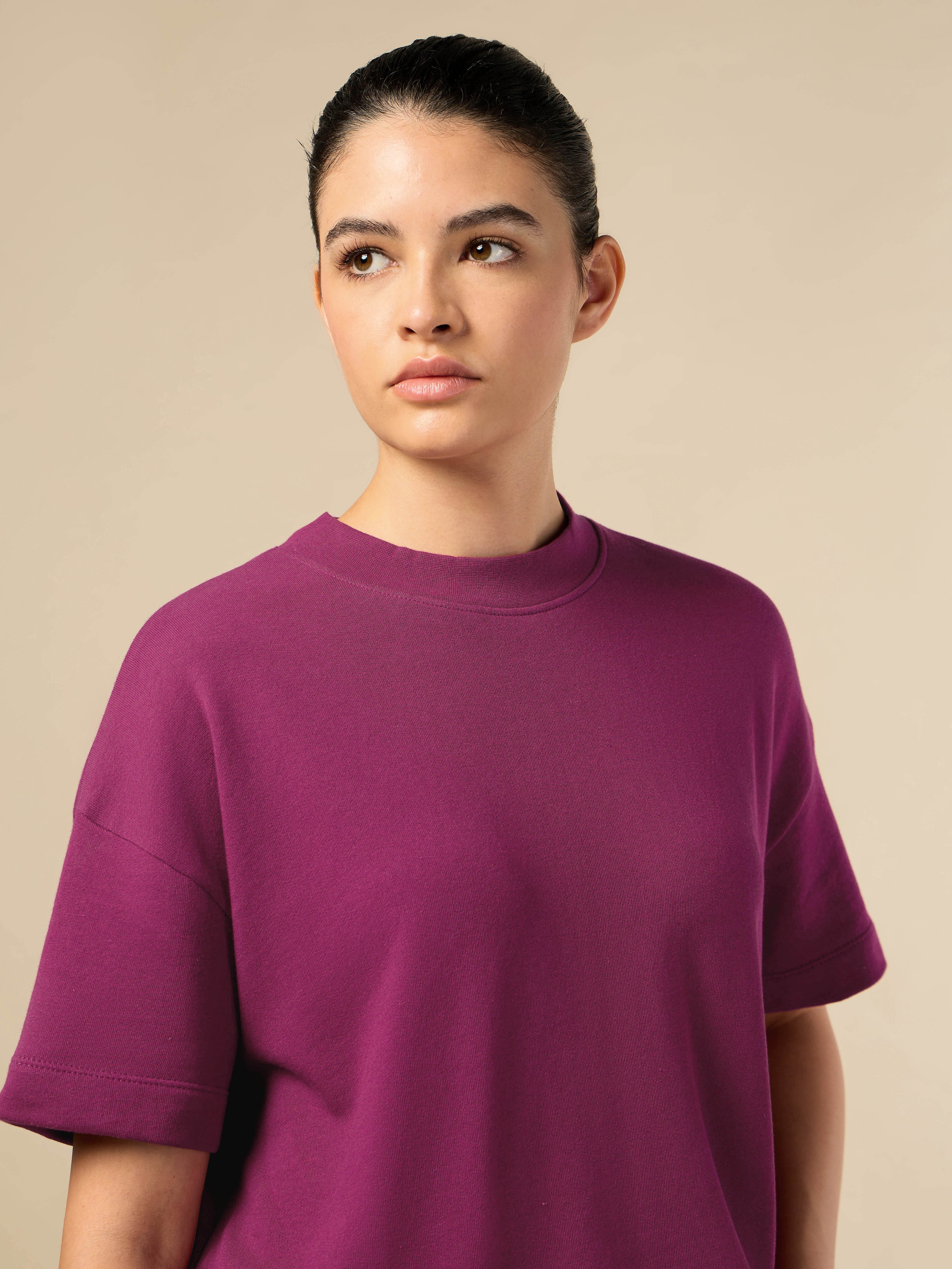 Women's Lifestyle Cotton Magenta Co-ord Set