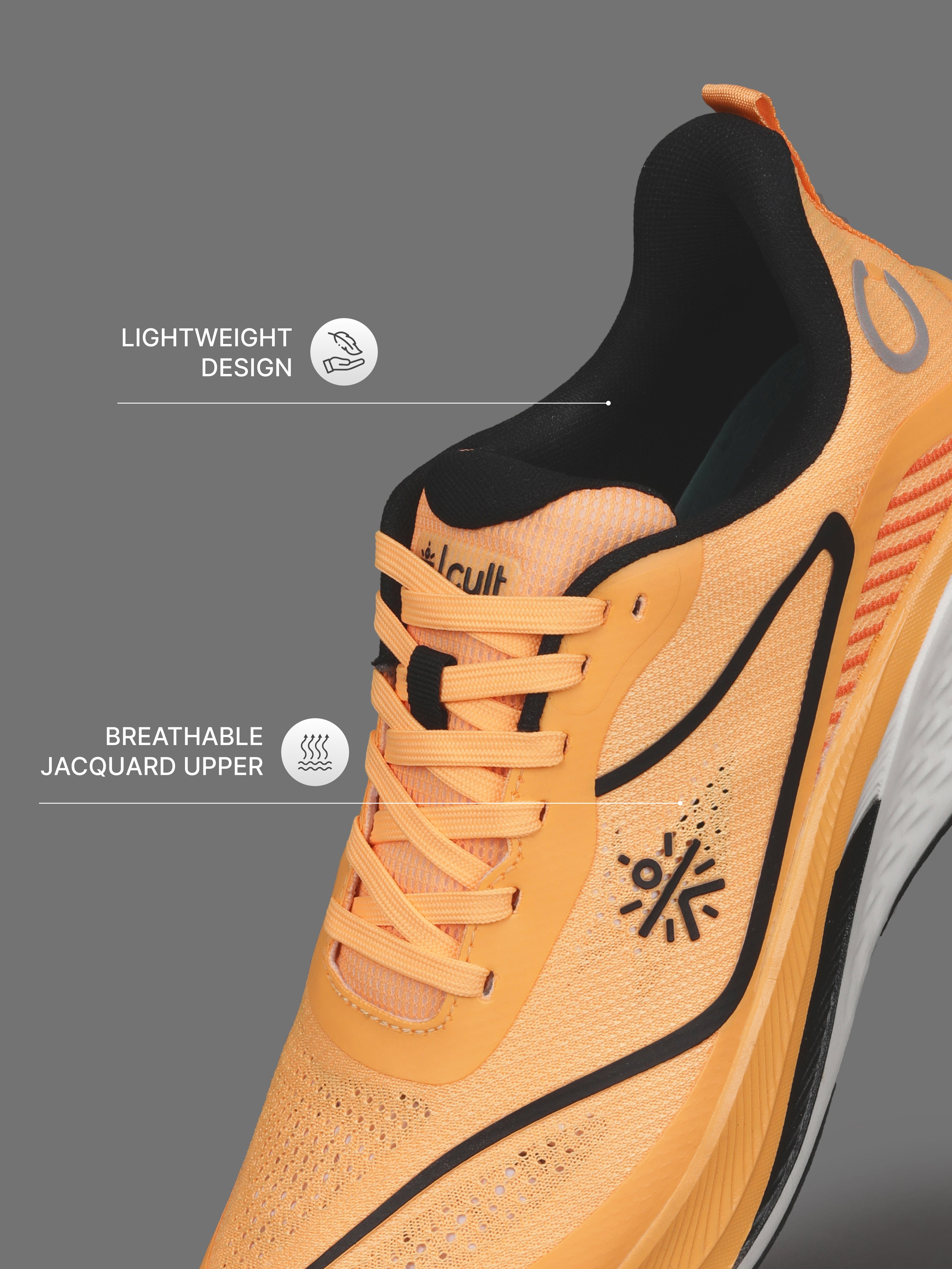 cult Men's Stratus Running Shoes - Orange