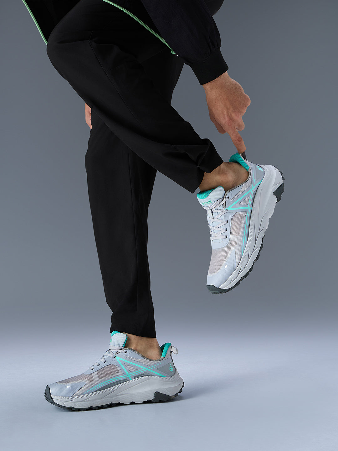 cult Men's Drift Outdoor Shoes - L.Grey/Sea Green