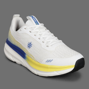cult Men's Strion Running Shoes - White/Lime Yellow