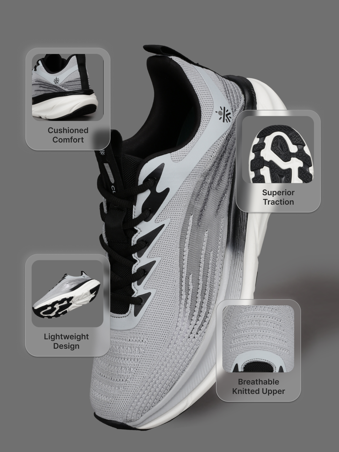 cult Men's Stormer Casual Shoes - L.Grey