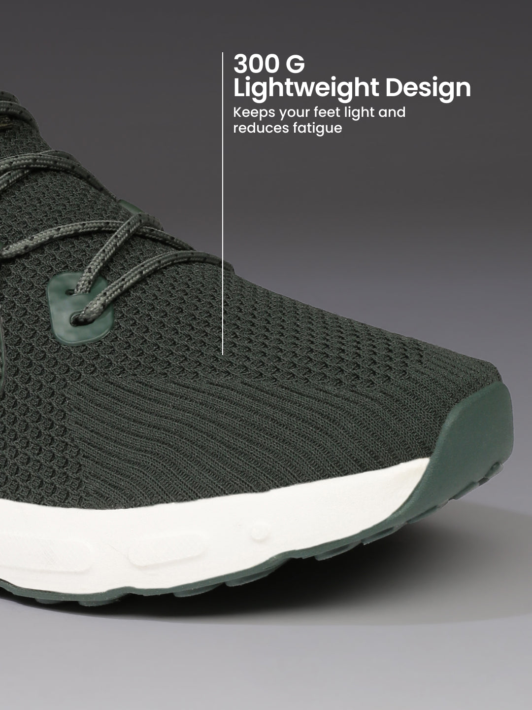 cult Men's Motive Running Shoes - Bottle Green/Neon Green