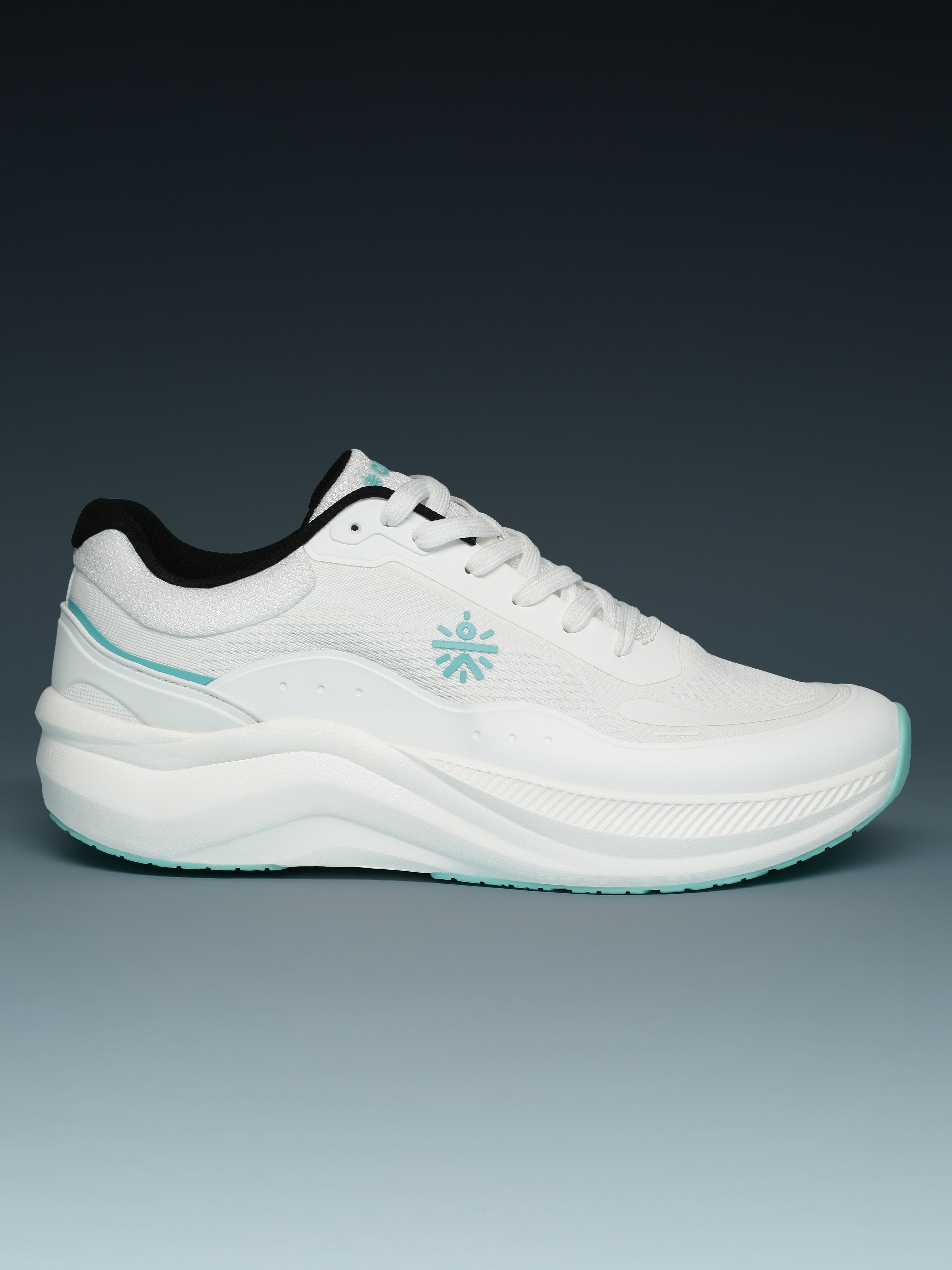 cult Men's FlowPro Running Shoes - White/Sea Green